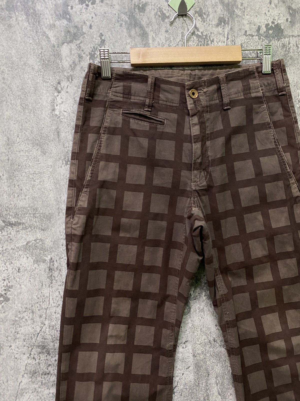Edwin × Japanese Brand Vintage Mini Flared Edwin Checked Pant Size US 27 - 4 Thumbnail