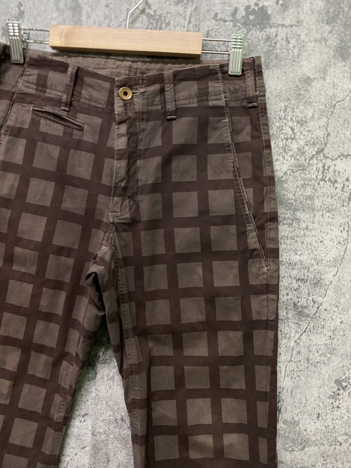 Edwin × Japanese Brand Vintage Mini Flared Edwin Checked Pant Size US 27 - 5 Thumbnail