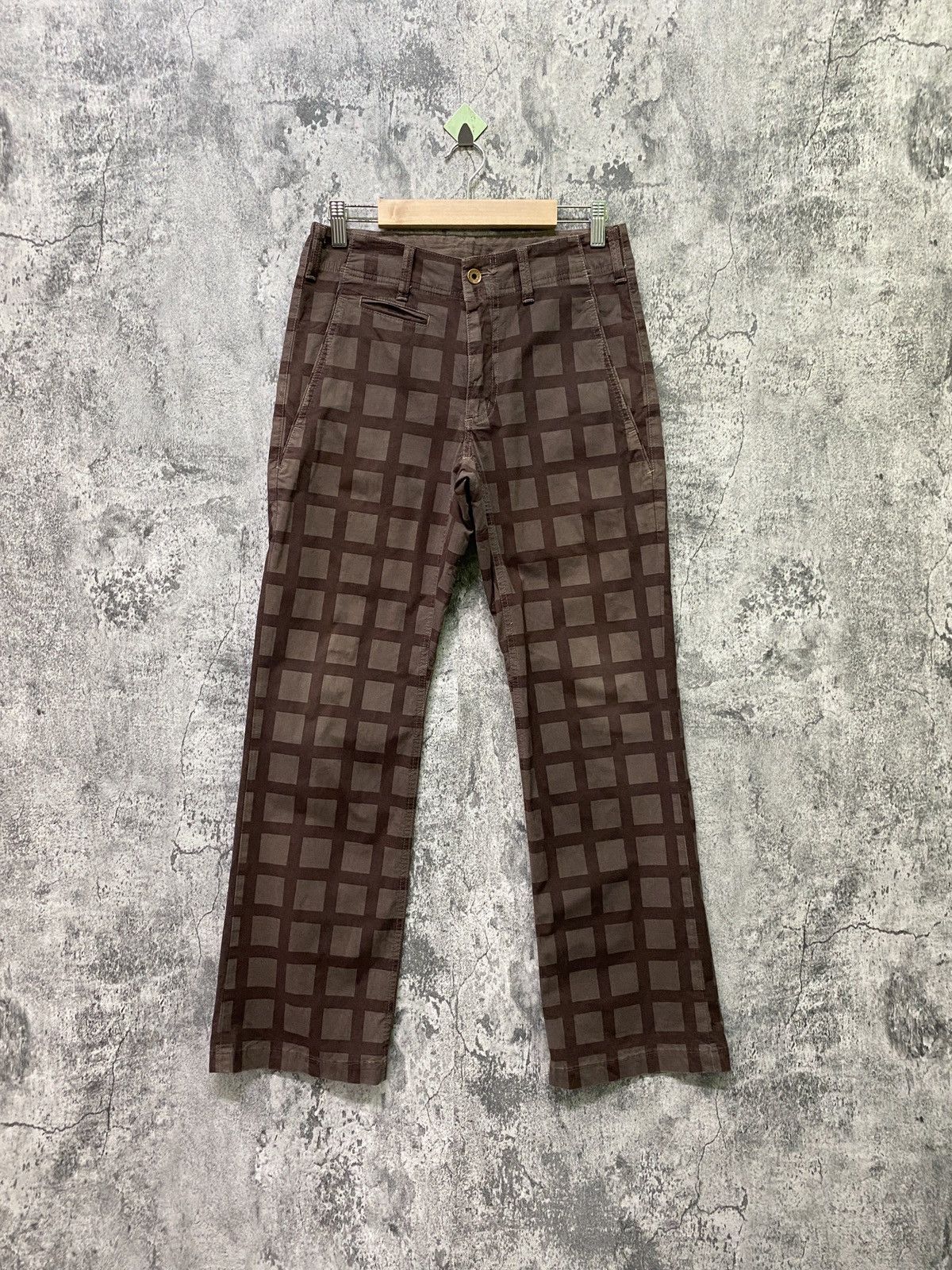 Edwin × Japanese Brand Vintage Mini Flared Edwin Checked Pant Size US 27 - 1 Thumbnail