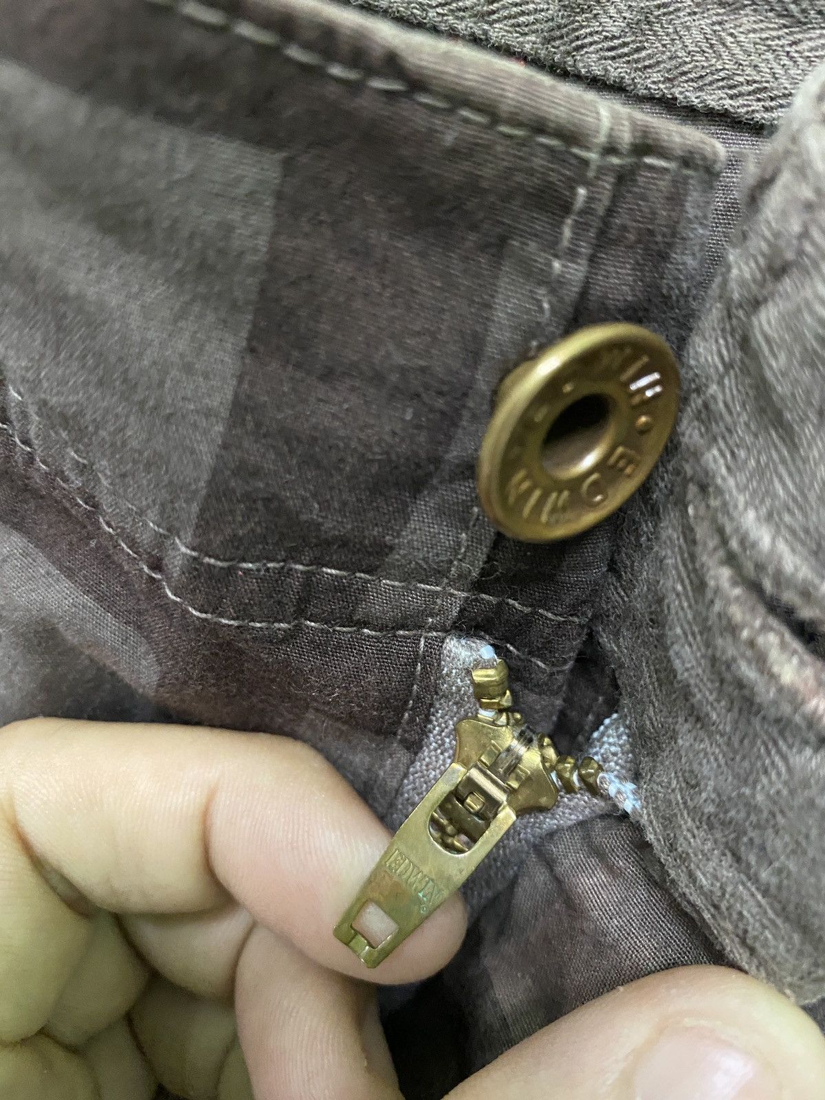 Edwin × Japanese Brand Vintage Mini Flared Edwin Checked Pant Size US 27 - 18 Thumbnail