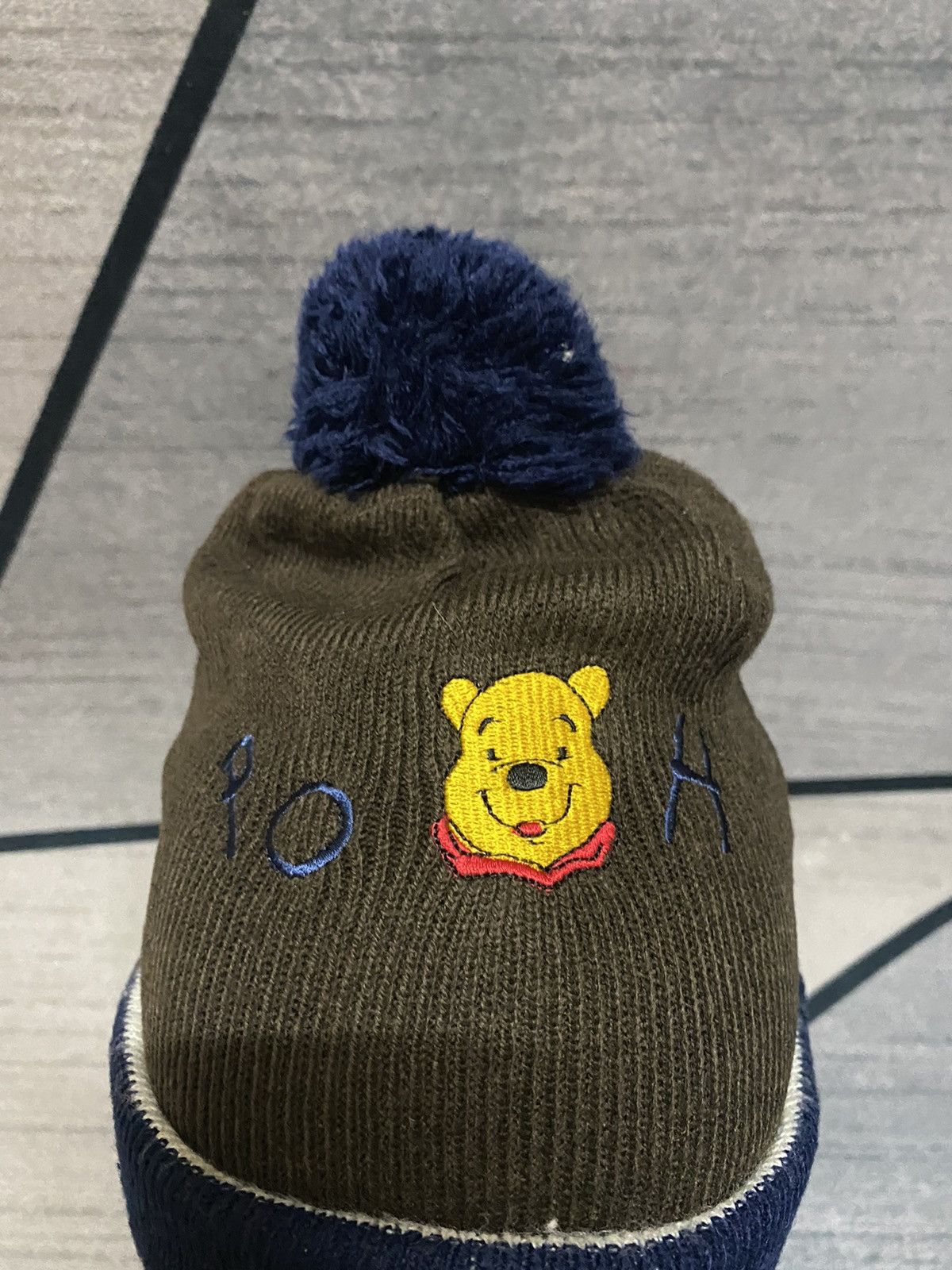 Disney Winnie The Pooh Embroidered Logo Beanie Hat Size ONE SIZE - 3 Thumbnail