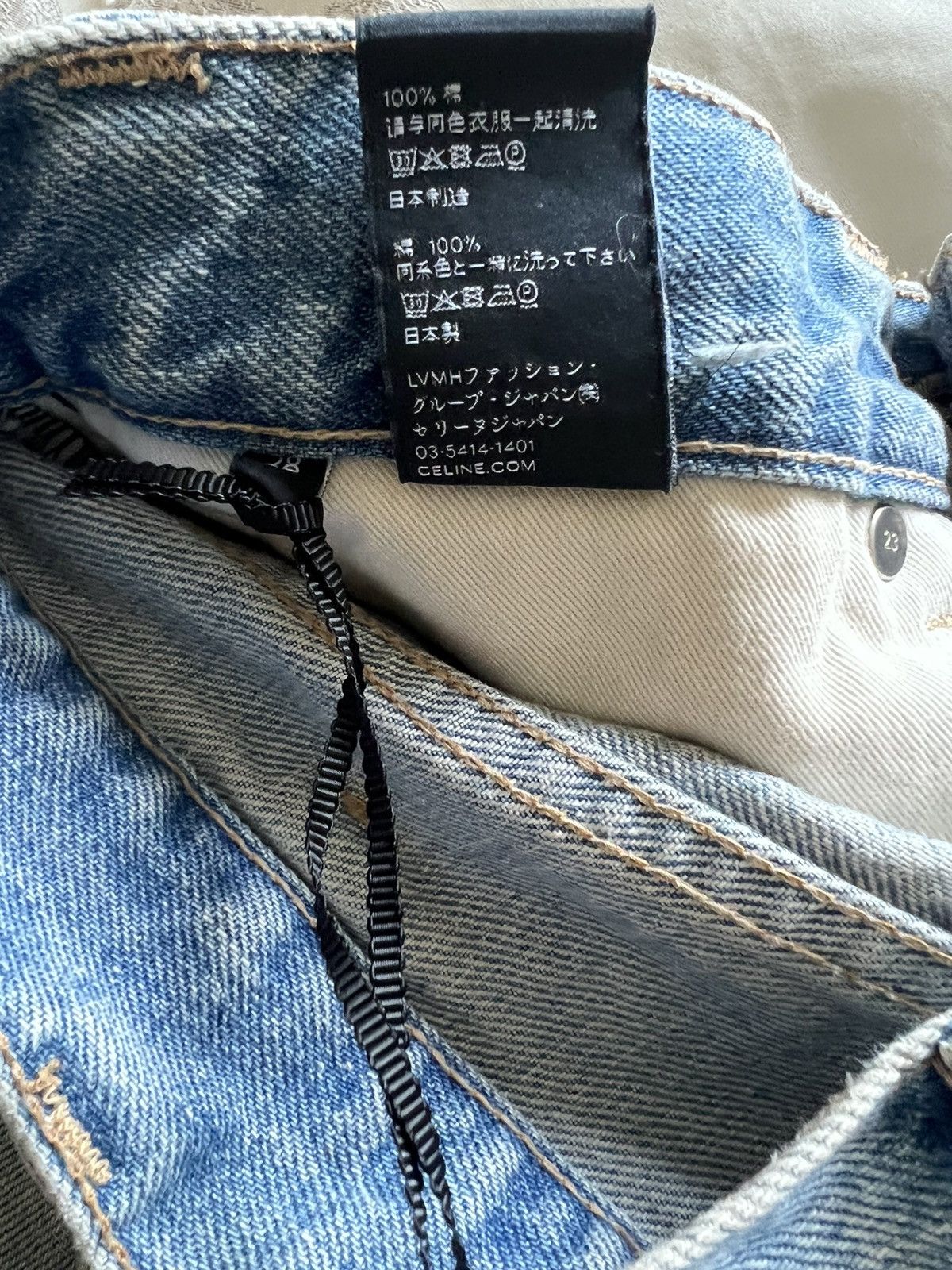 Celine × Hedi Slimane Celine destroyed Wesley jeans Sz27 Size US 27 - 13 Thumbnail