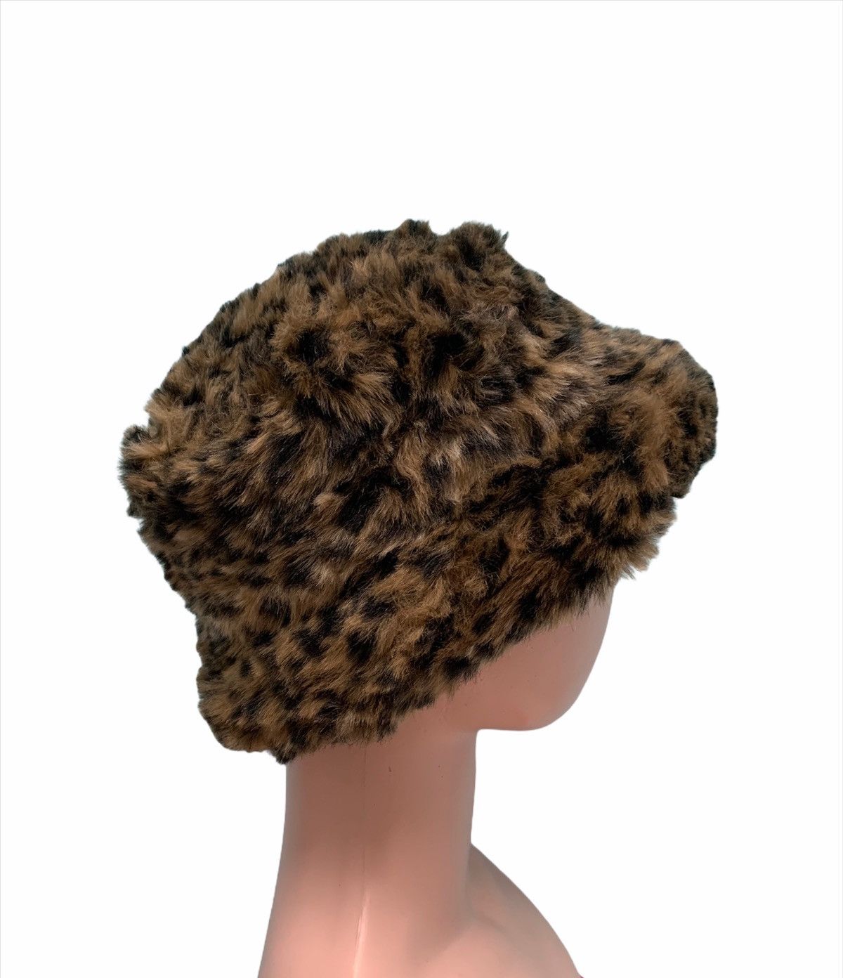 If Six Was Nine × Le Grande Bleu (L.G.B.) × Zara ❤️ Zara Fur Leopard Celebrities Hollywood Buckets Hat Size ONE SIZE - 1 Thumbnail