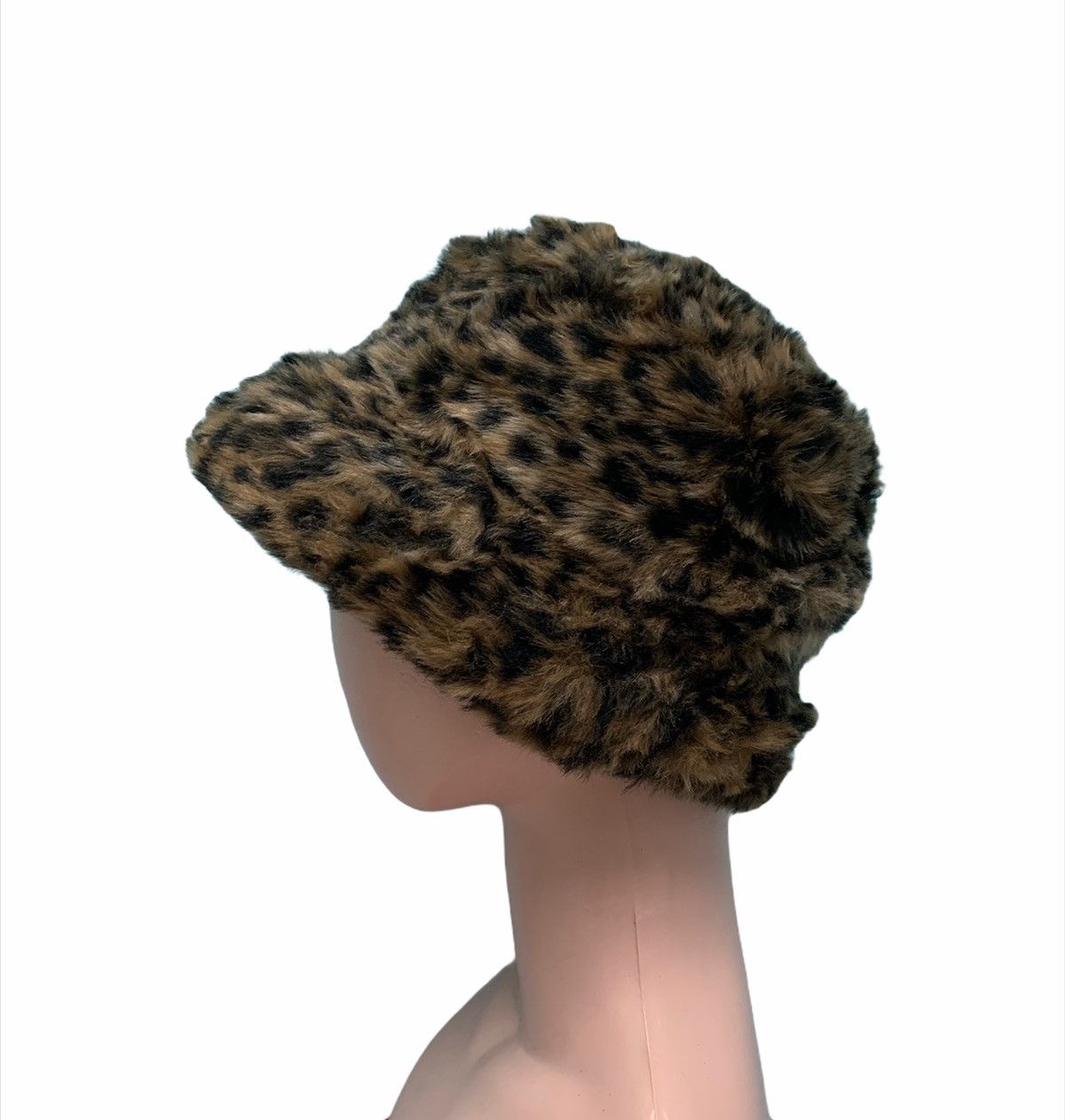 If Six Was Nine × Le Grande Bleu (L.G.B.) × Zara ❤️ Zara Fur Leopard Celebrities Hollywood Buckets Hat Size ONE SIZE - 2 Thumbnail