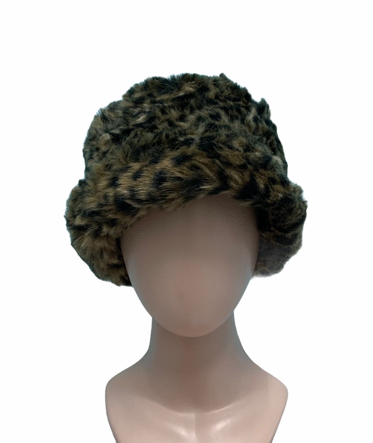 If Six Was Nine × Le Grande Bleu (L.G.B.) × Zara ❤️ Zara Fur Leopard Celebrities Hollywood Buckets Hat Size ONE SIZE - 4 Thumbnail