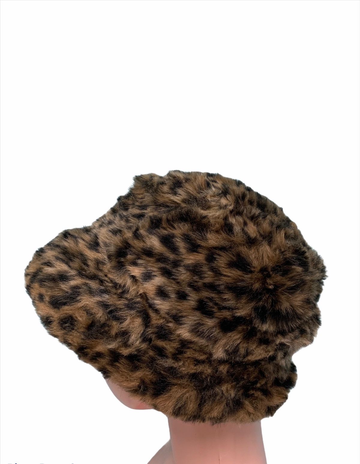If Six Was Nine × Le Grande Bleu (L.G.B.) × Zara ❤️ Zara Fur Leopard Celebrities Hollywood Buckets Hat Size ONE SIZE - 3 Thumbnail
