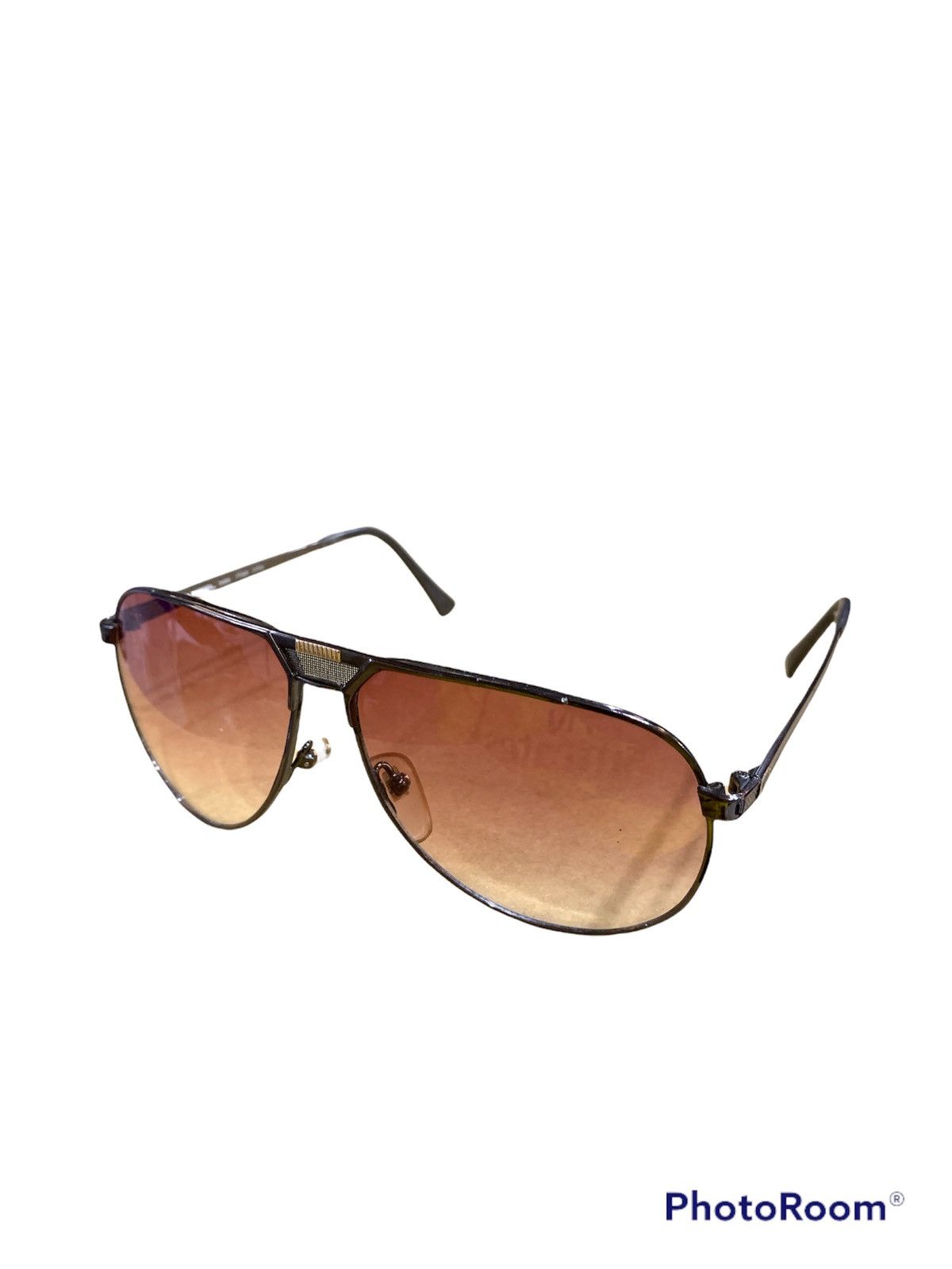 Lancel VTG 1980s LANCEL ICONIC AVIATOR GRADIENT BROWN SHADES 61 Size ONE SIZE - 2 Thumbnail