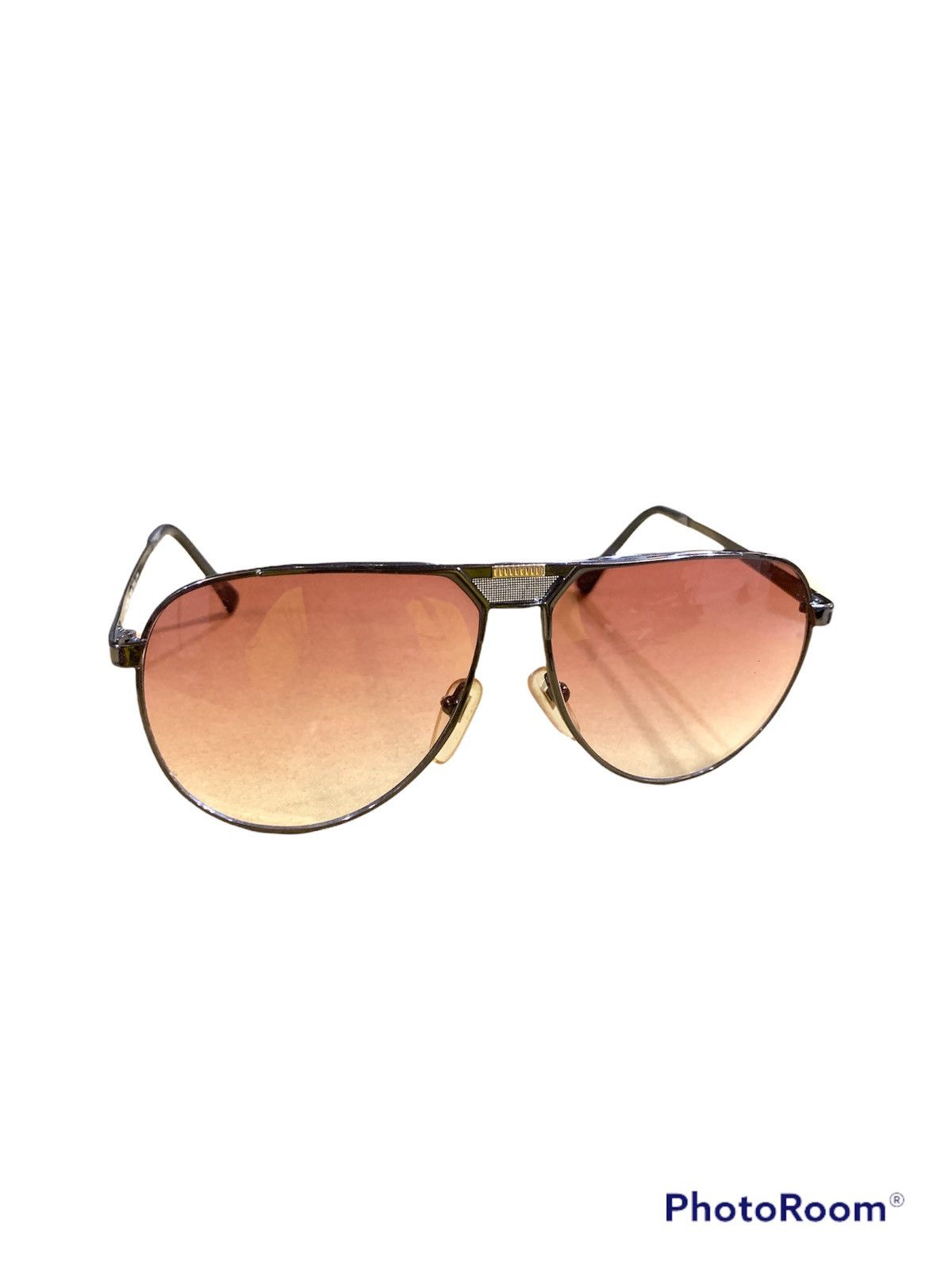 VTG 1980s LANCEL ICONIC AVIATOR GRADIENT BROWN SHADES 61