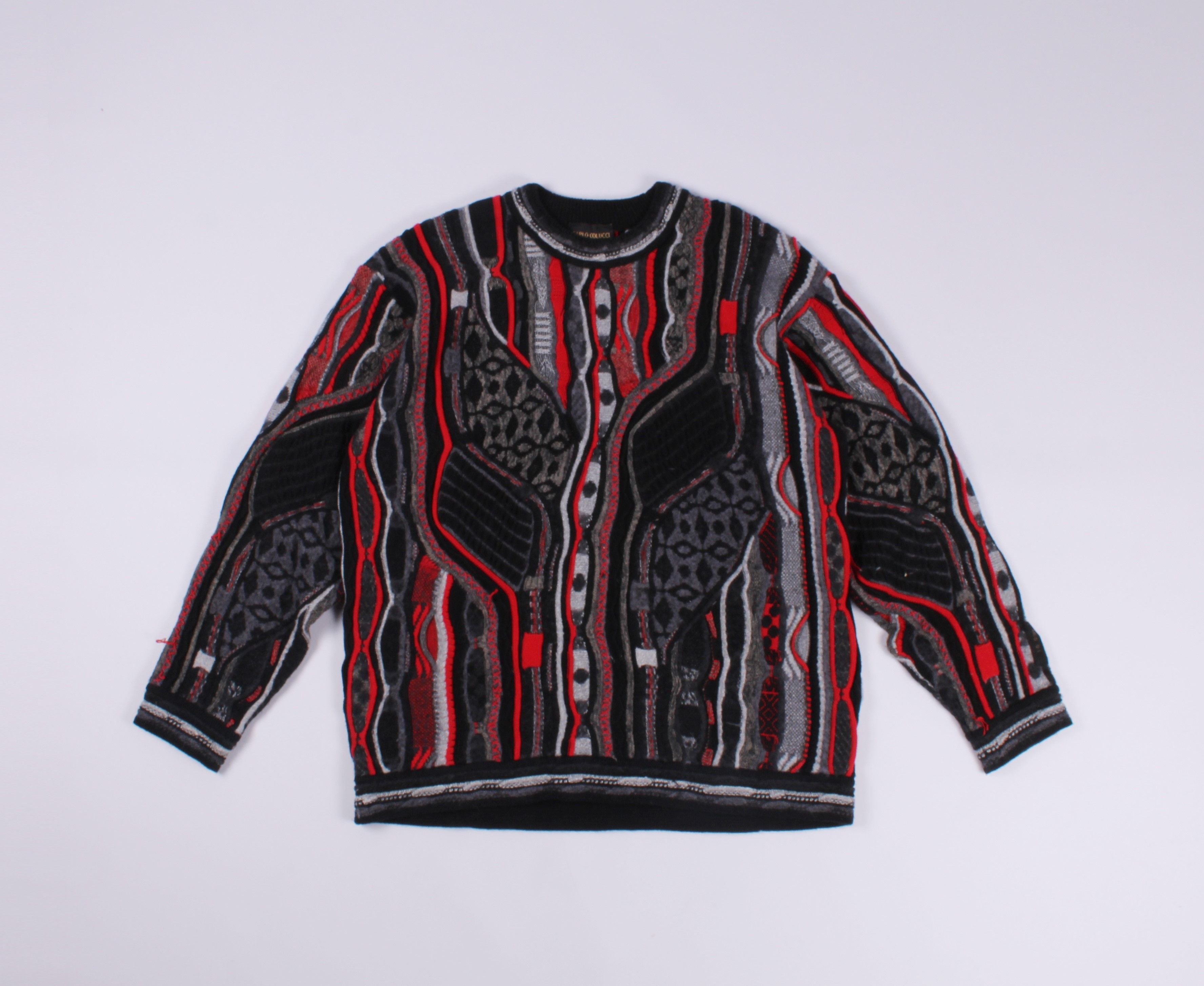 Coogi Vintage Carlo Colucci Cable Knit Sweater Grailed