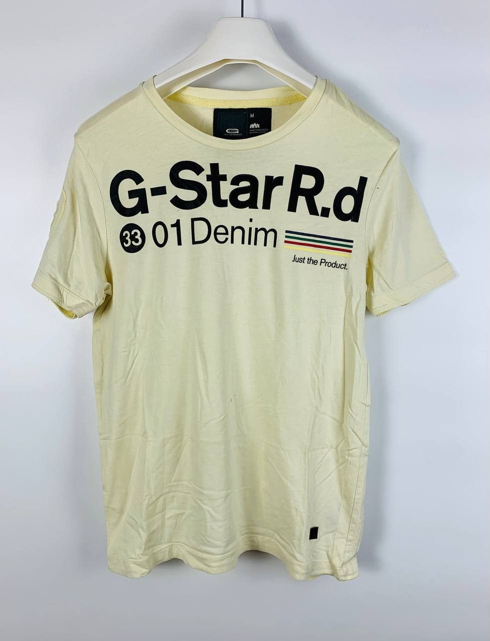 G-Star Gstar Big Logo t-shirt short sleeve yellow M Size US M / EU 48-50 / 2 - 1 Thumbnail