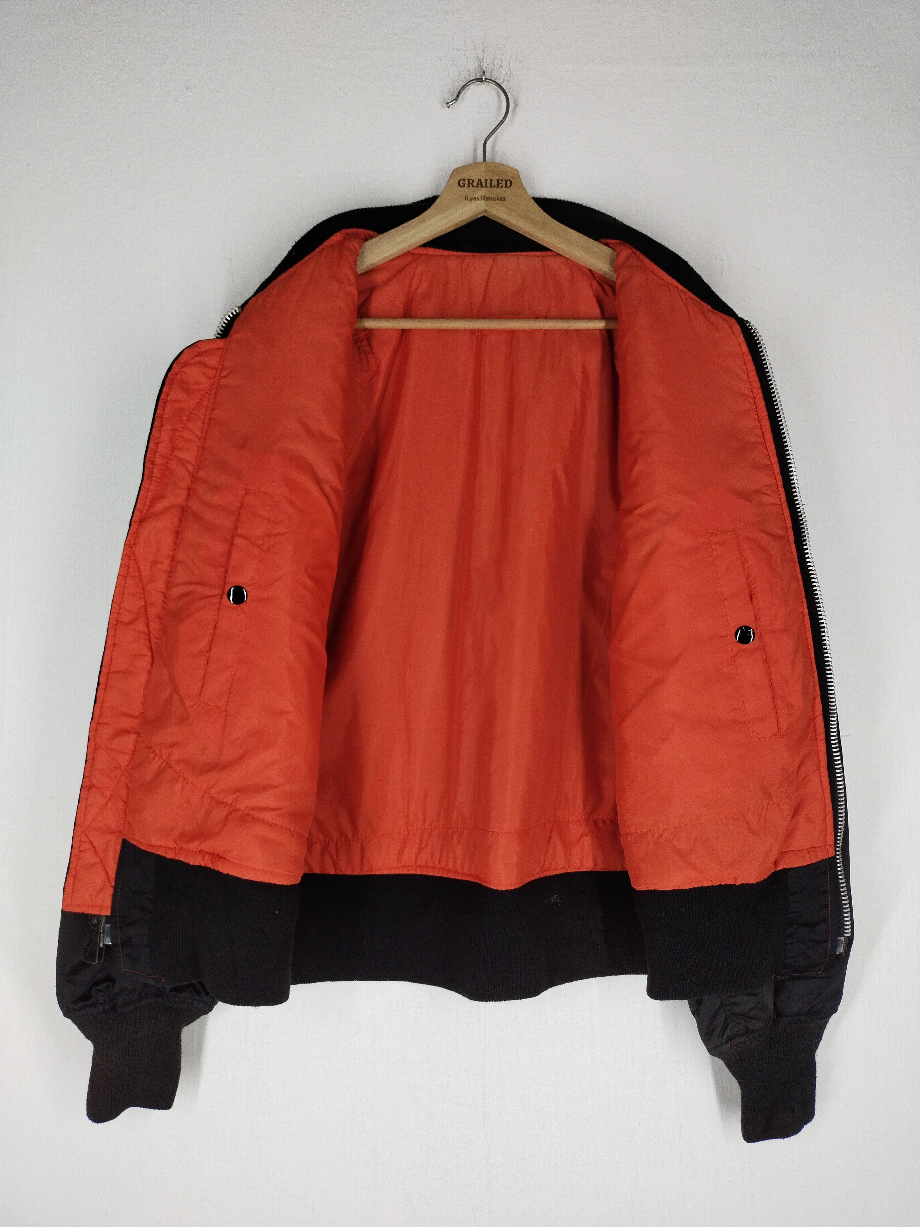 Vintage VINTAGE REVERSIBLE JACKET MA-1 FLYER'S MEN BLACK JACKET Size US L / EU 52-54 / 3 - 7 Thumbnail