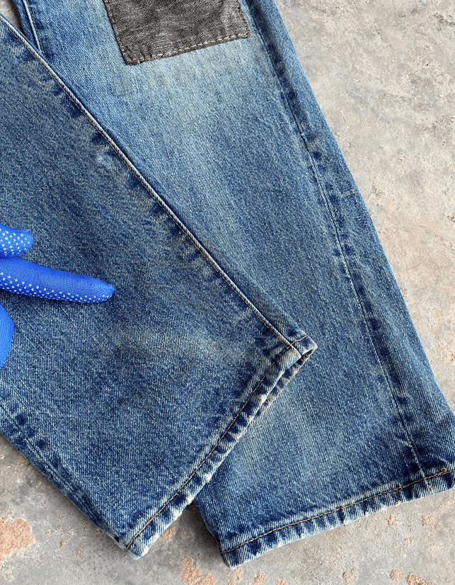 Levi's Light Wash Rebuild Distressed Levi's 501ZXX Redline Jeans Size US 30 / EU 46 - 9 Thumbnail
