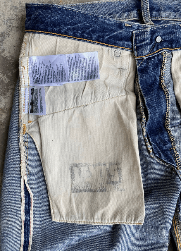Levi's Light Wash Rebuild Distressed Levi's 501ZXX Redline Jeans Size US 30 / EU 46 - 17 Thumbnail