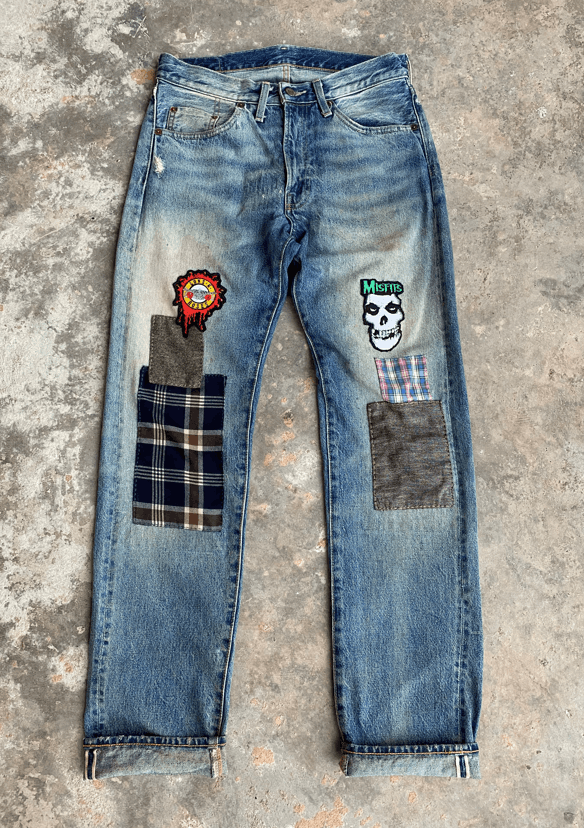 Levi's Light Wash Rebuild Distressed Levi's 501ZXX Redline Jeans Size US 30 / EU 46 - 1 Thumbnail