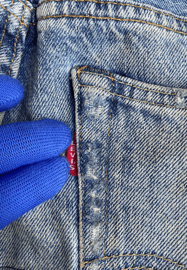 Levi's Light Wash Rebuild Distressed Levi's 501ZXX Redline Jeans Size US 30 / EU 46 - 20 Thumbnail
