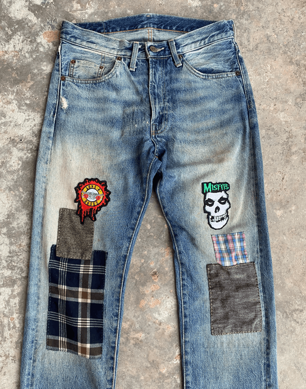 Levi's Light Wash Rebuild Distressed Levi's 501ZXX Redline Jeans Size US 30 / EU 46 - 4 Thumbnail