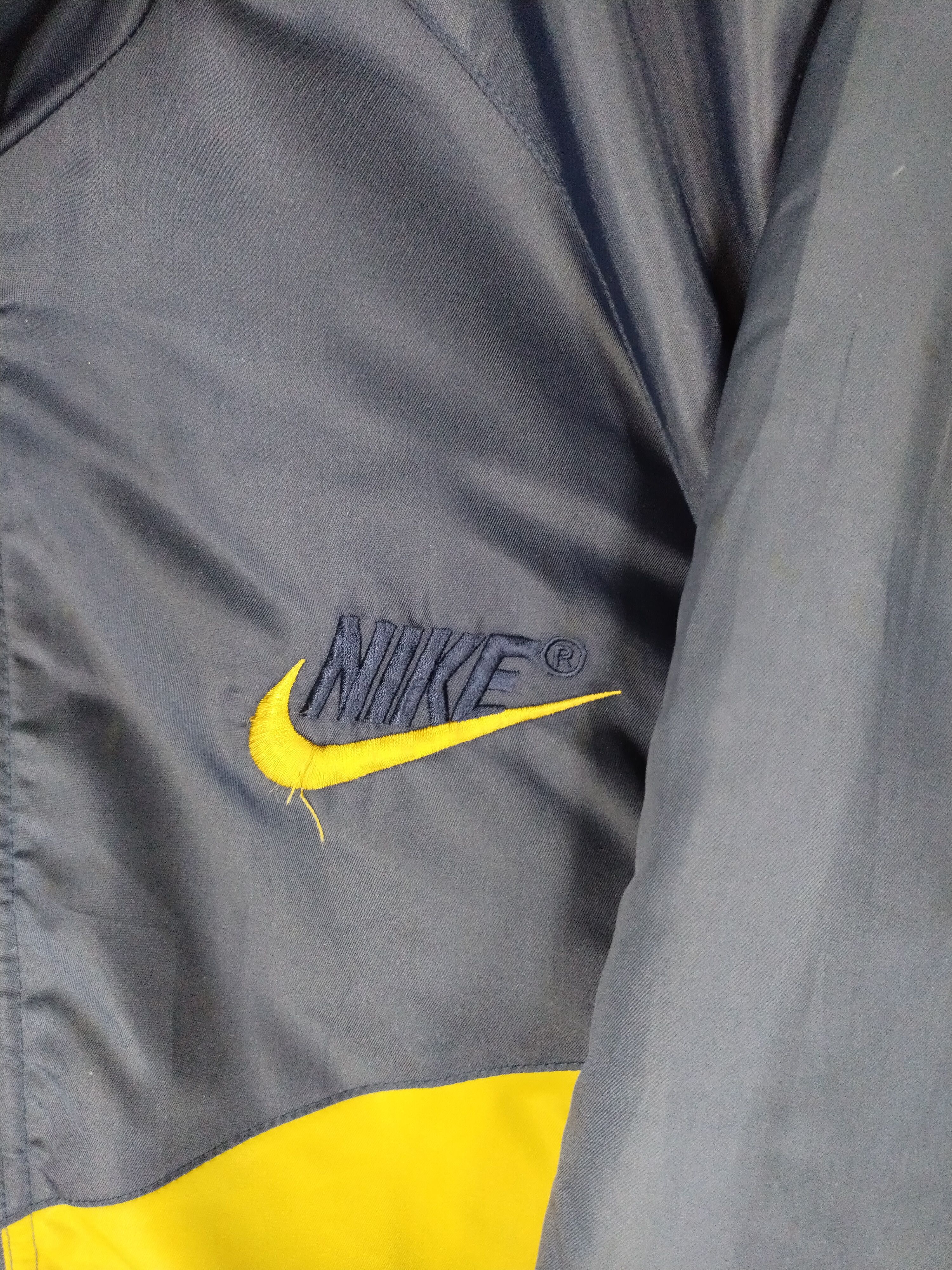 Nike × Vintage 🔥VINTAGE 90s BIG SWOOSH NIKE REVERSIBLE JACKET Size US L / EU 52-54 / 3 - 6 Thumbnail