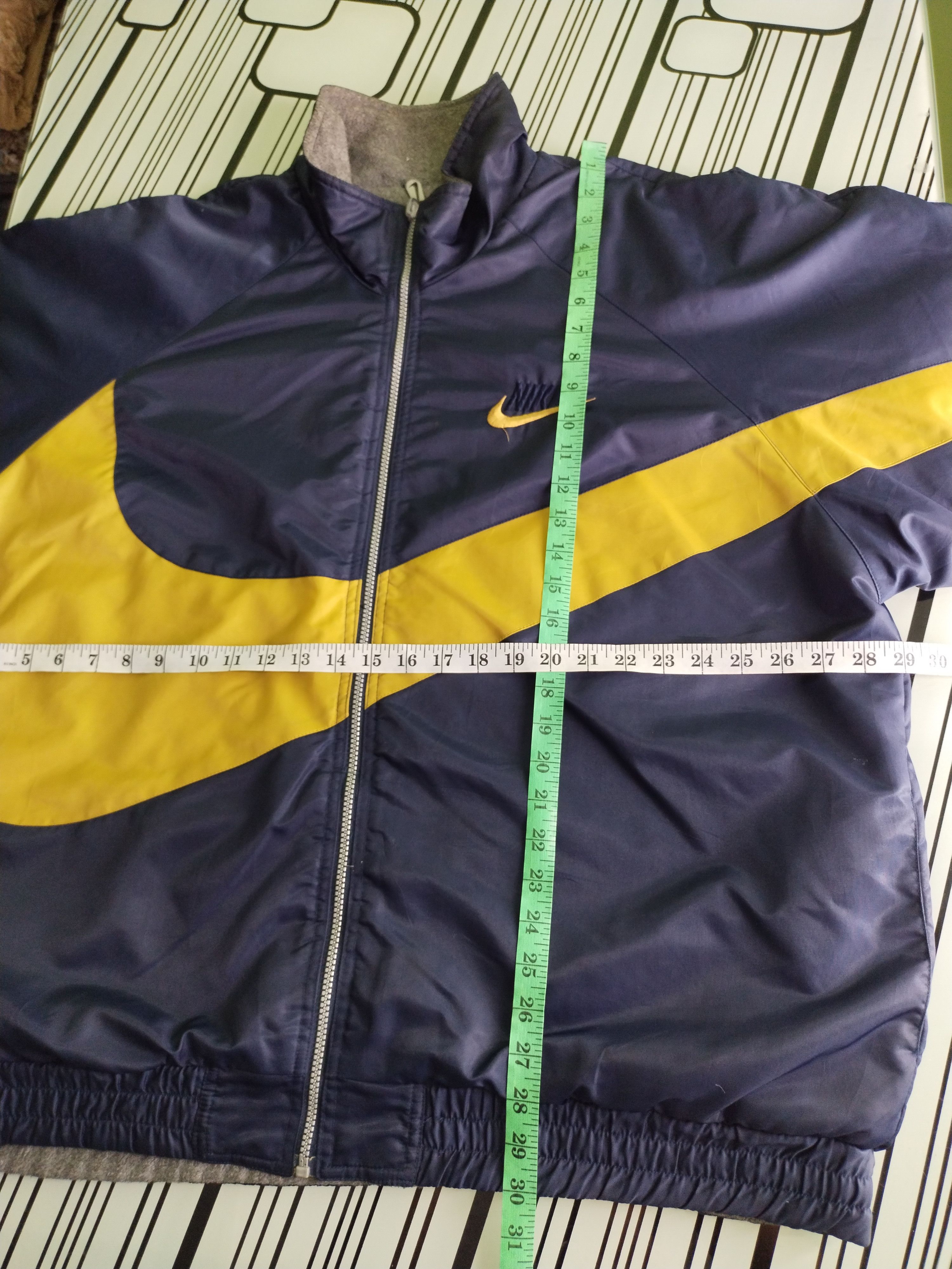 Nike × Vintage 🔥VINTAGE 90s BIG SWOOSH NIKE REVERSIBLE JACKET Size US L / EU 52-54 / 3 - 14 Thumbnail