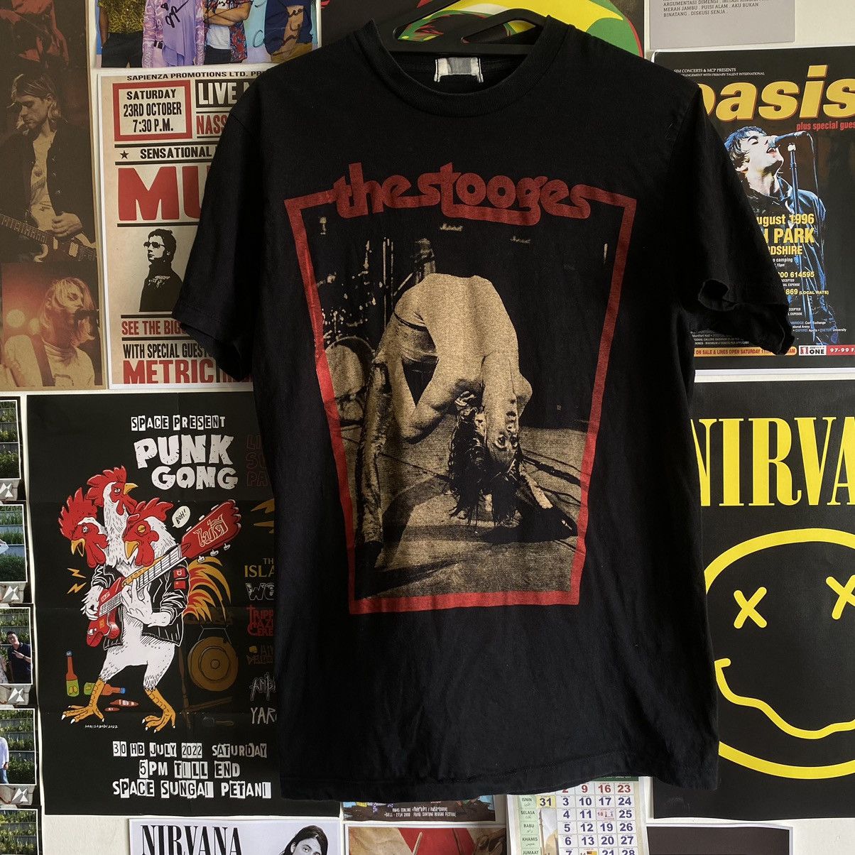 Band Tees Vintage The Stooges Bootleg Band T-Shirt Size US S / EU 44-46 / 1 - 2 Thumbnail