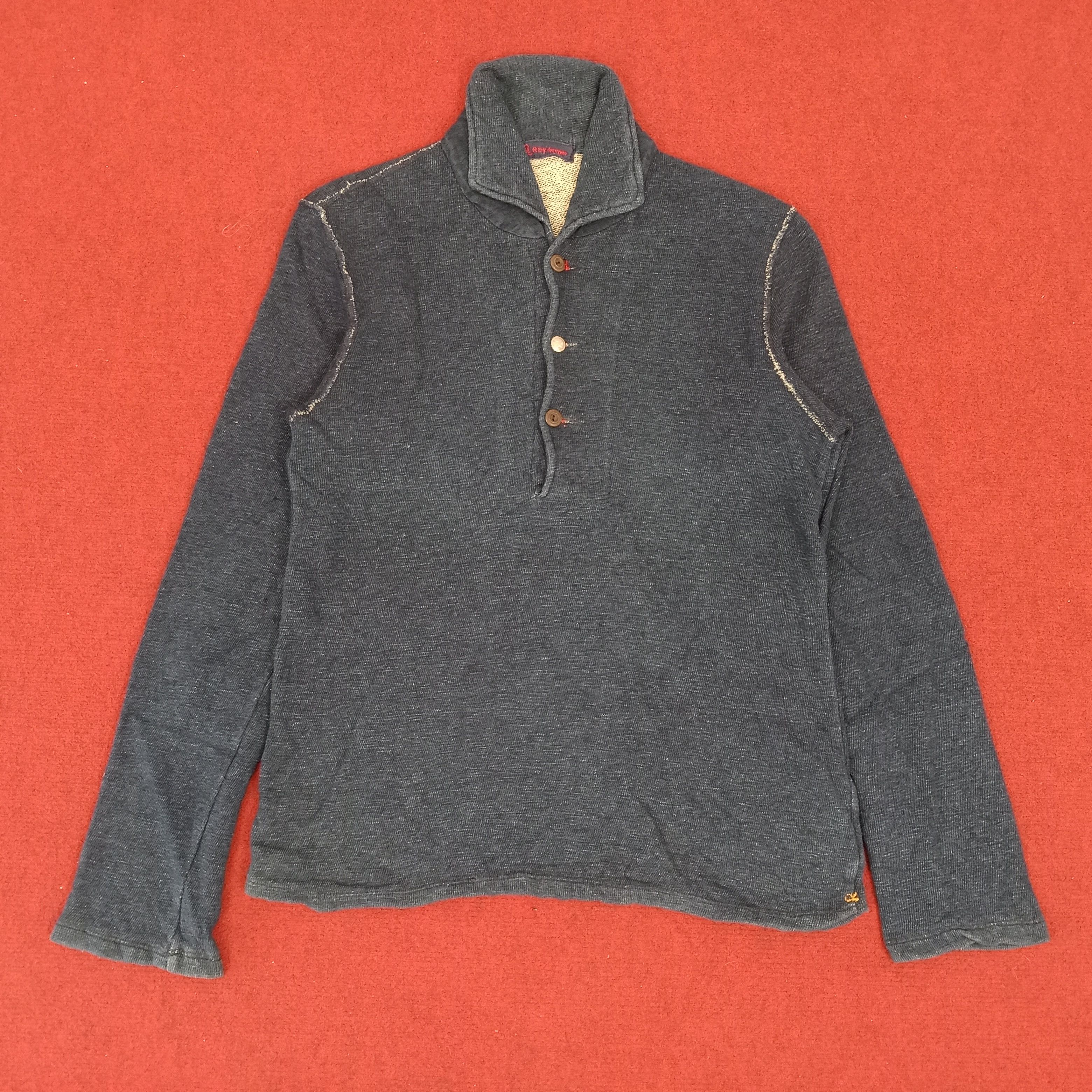 45rpm × Japanese Brand × Vintage 45rpm Japanese Brand Long Sleeve Collar Polos Size US S / EU 44-46 / 1 - 1 Thumbnail