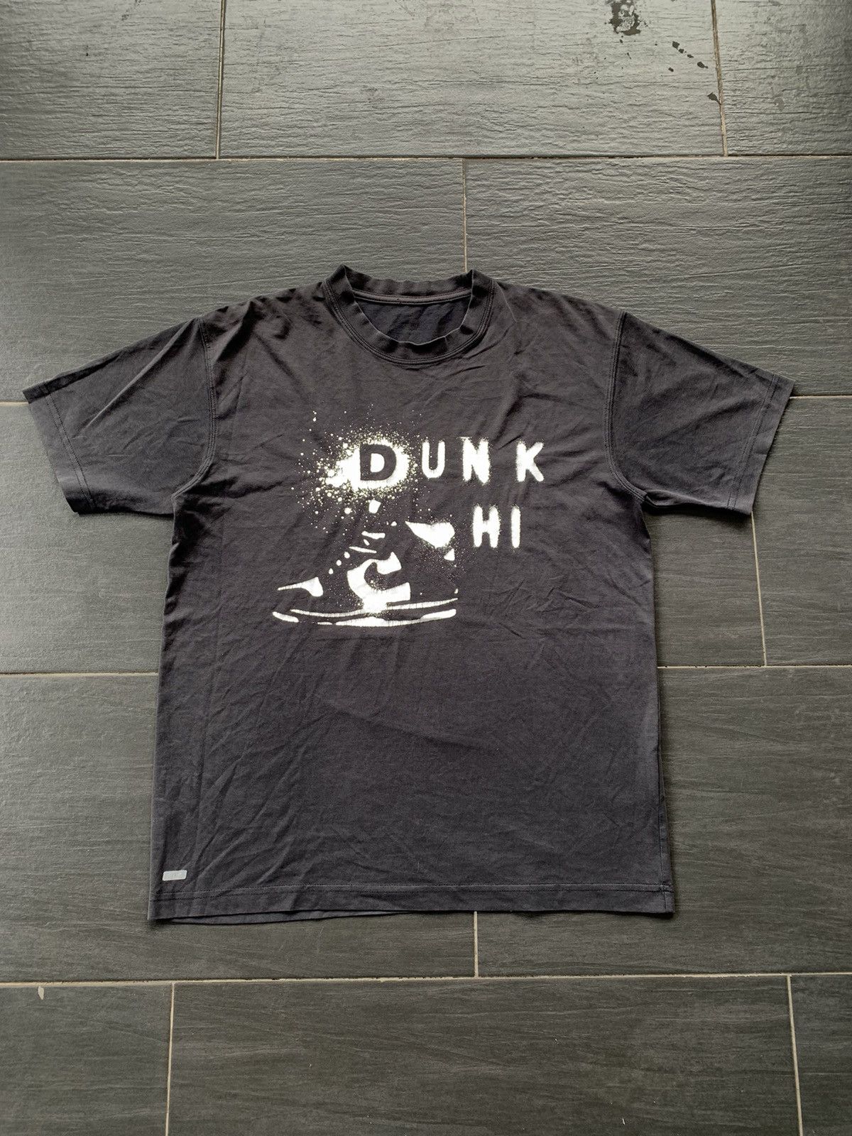 Crazy Vintage Nike Dunk Hi T- Shirt Nice Faded