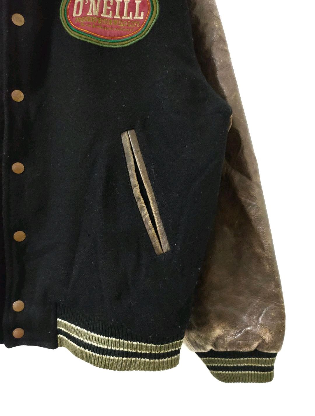O'Neill 🔥 Vintage O'Neill Wool Leather Varsity Jacket Size US M / EU 48-50 / 2 - 5 Thumbnail