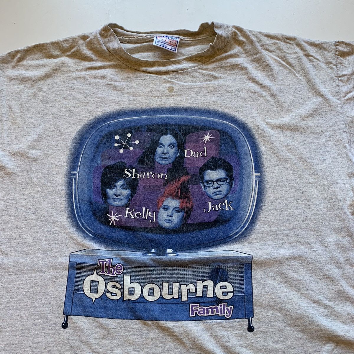 Mtv Vintage 90s The Osbourne Family tv show graphic t shirt grey Size US L / EU 52-54 / 3 - 2 Thumbnail