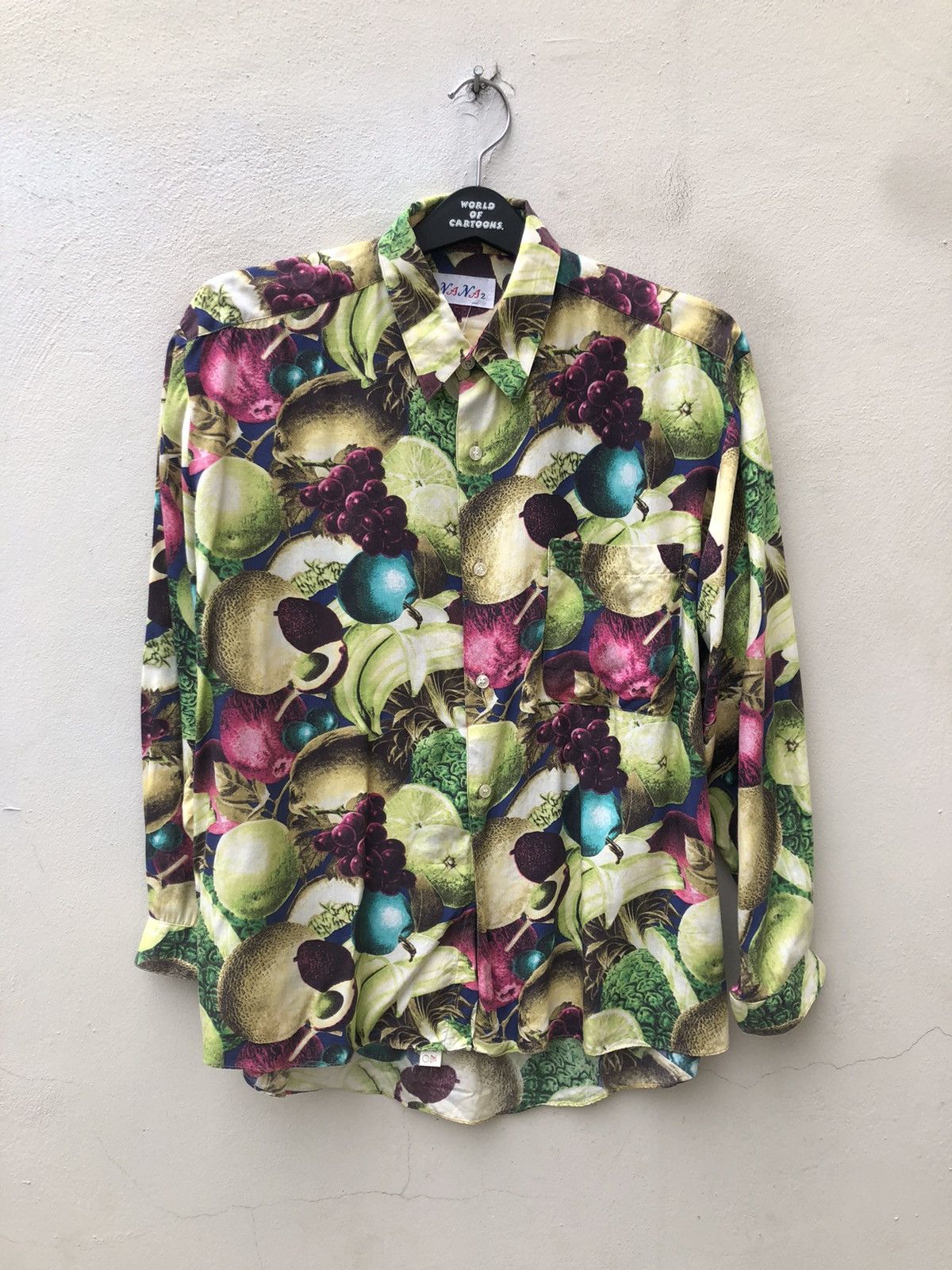 Other Vintage 90s NANA Japan Long Sleeve Men’s Fruity Art Shirt Size US L / EU 52-54 / 3 - 1 Thumbnail
