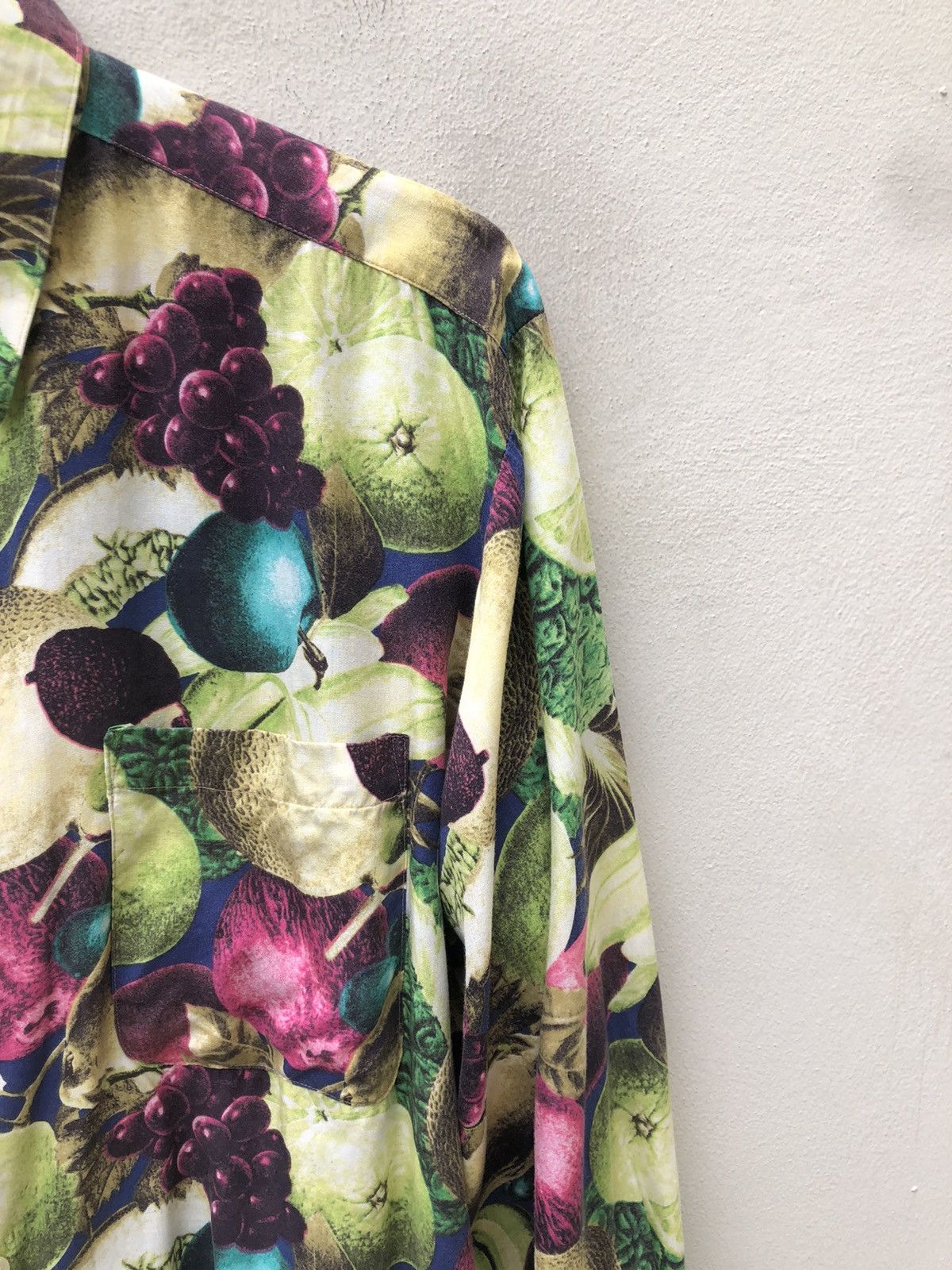 Other Vintage 90s NANA Japan Long Sleeve Men’s Fruity Art Shirt Size US L / EU 52-54 / 3 - 2 Thumbnail