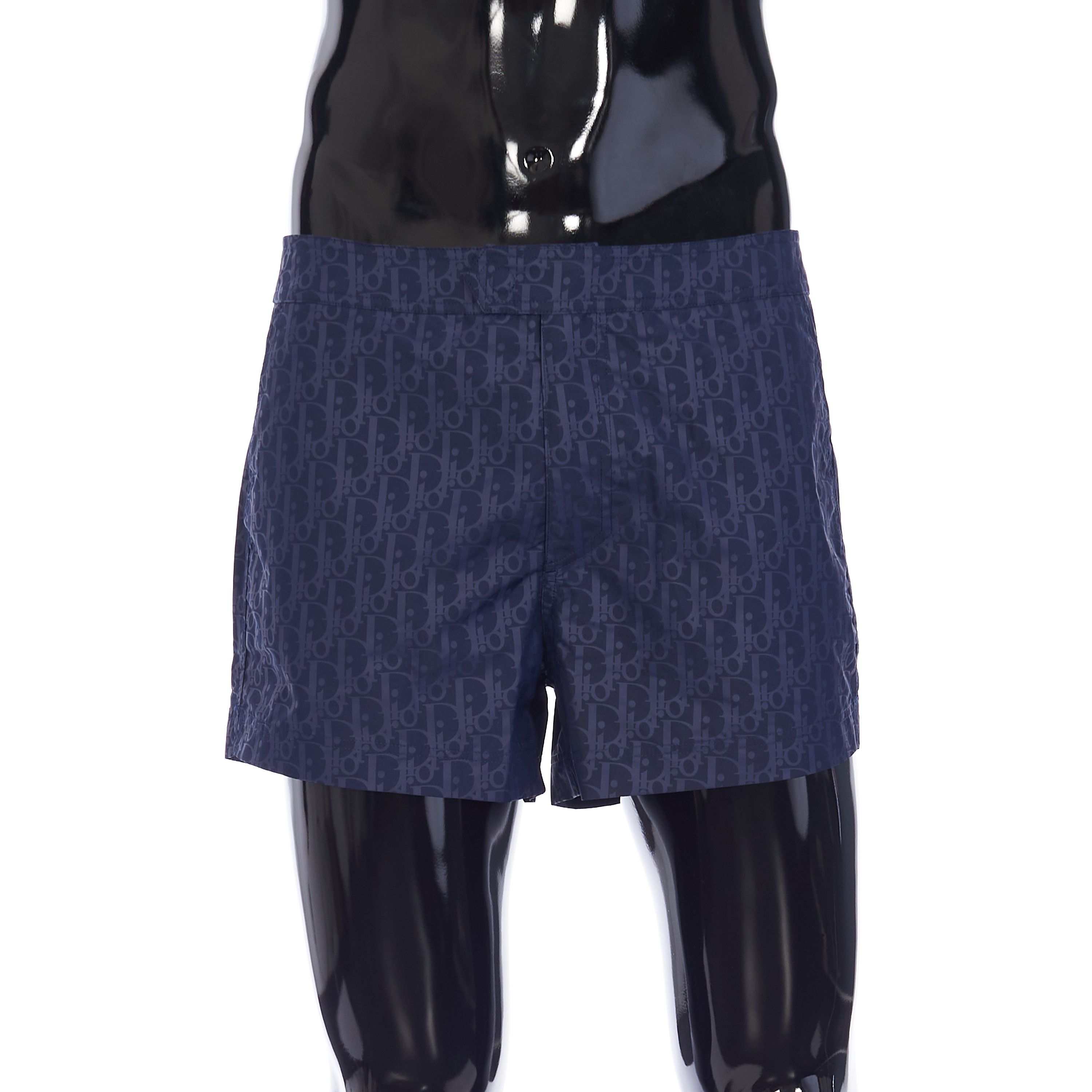 Dior Dior Oblique Short Swimshorts In Deep Blue Technical Canvas Size US 32 / EU 48 - 2 Thumbnail