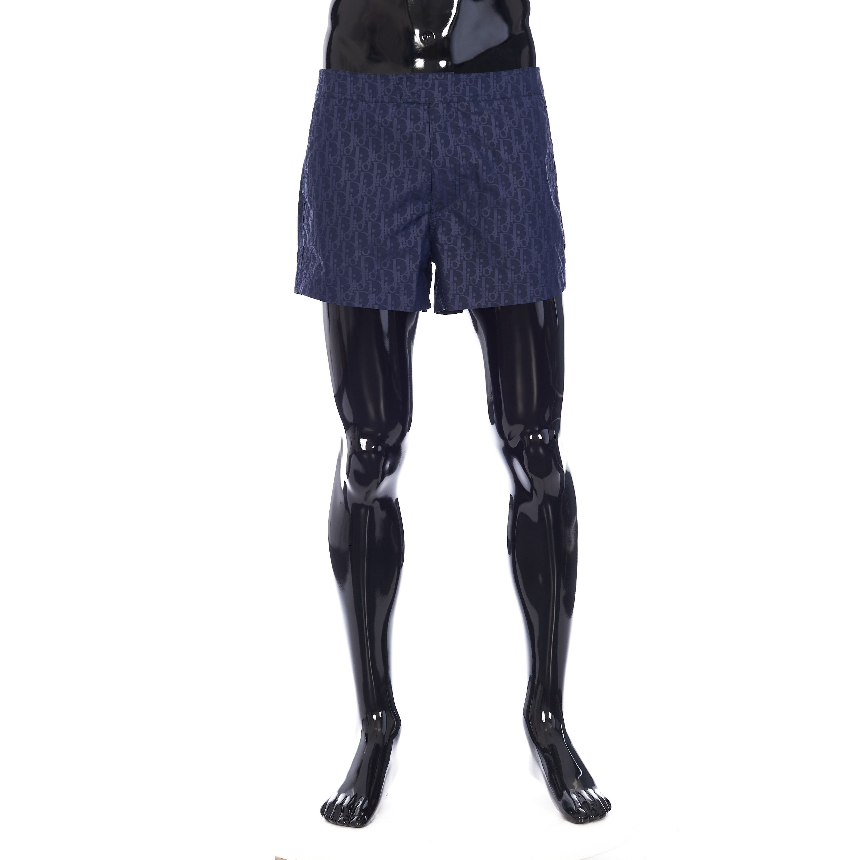 Dior Dior Oblique Short Swimshorts In Deep Blue Technical Canvas Size US 32 / EU 48 - 1 Thumbnail