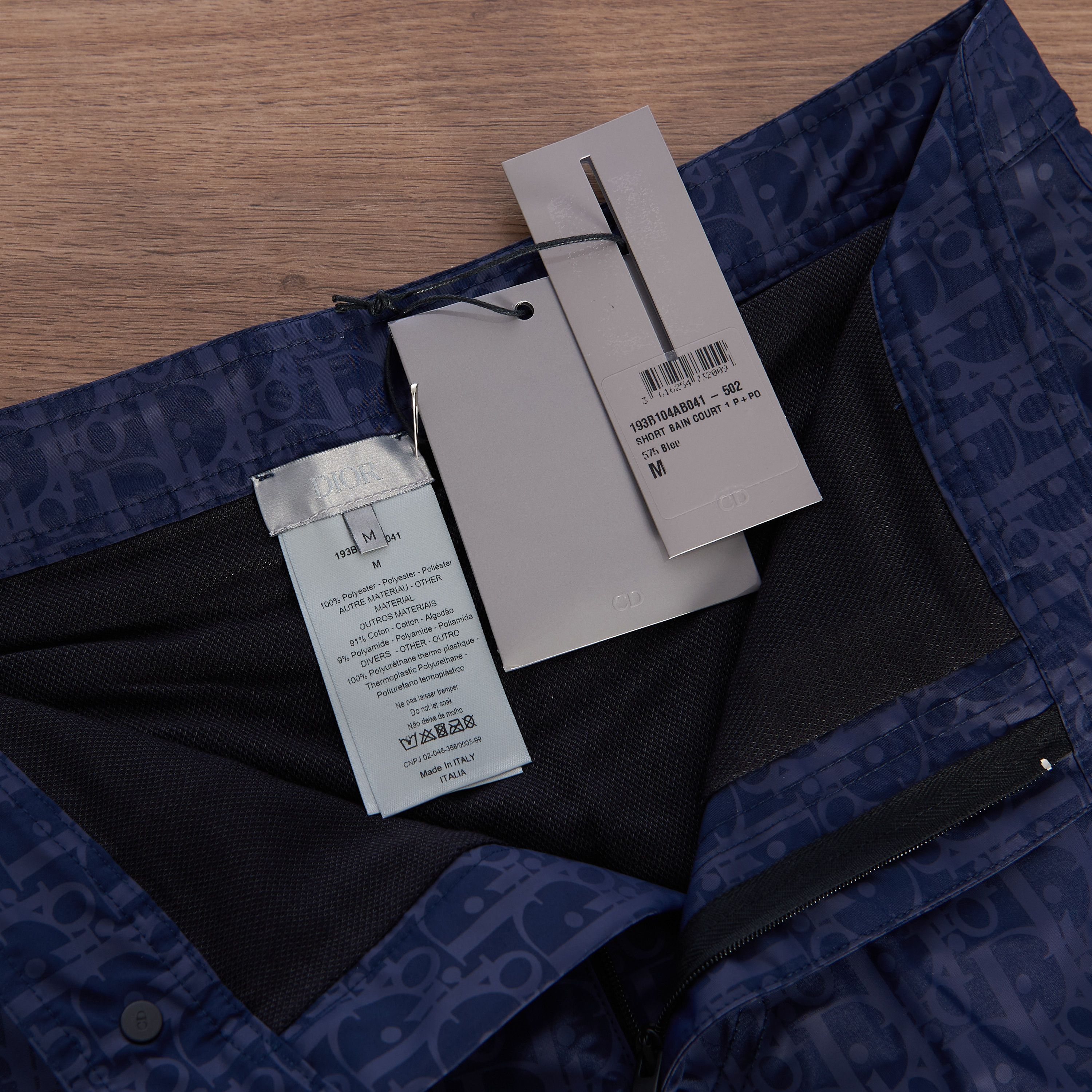 Dior Dior Oblique Short Swimshorts In Deep Blue Technical Canvas Size US 32 / EU 48 - 12 Thumbnail