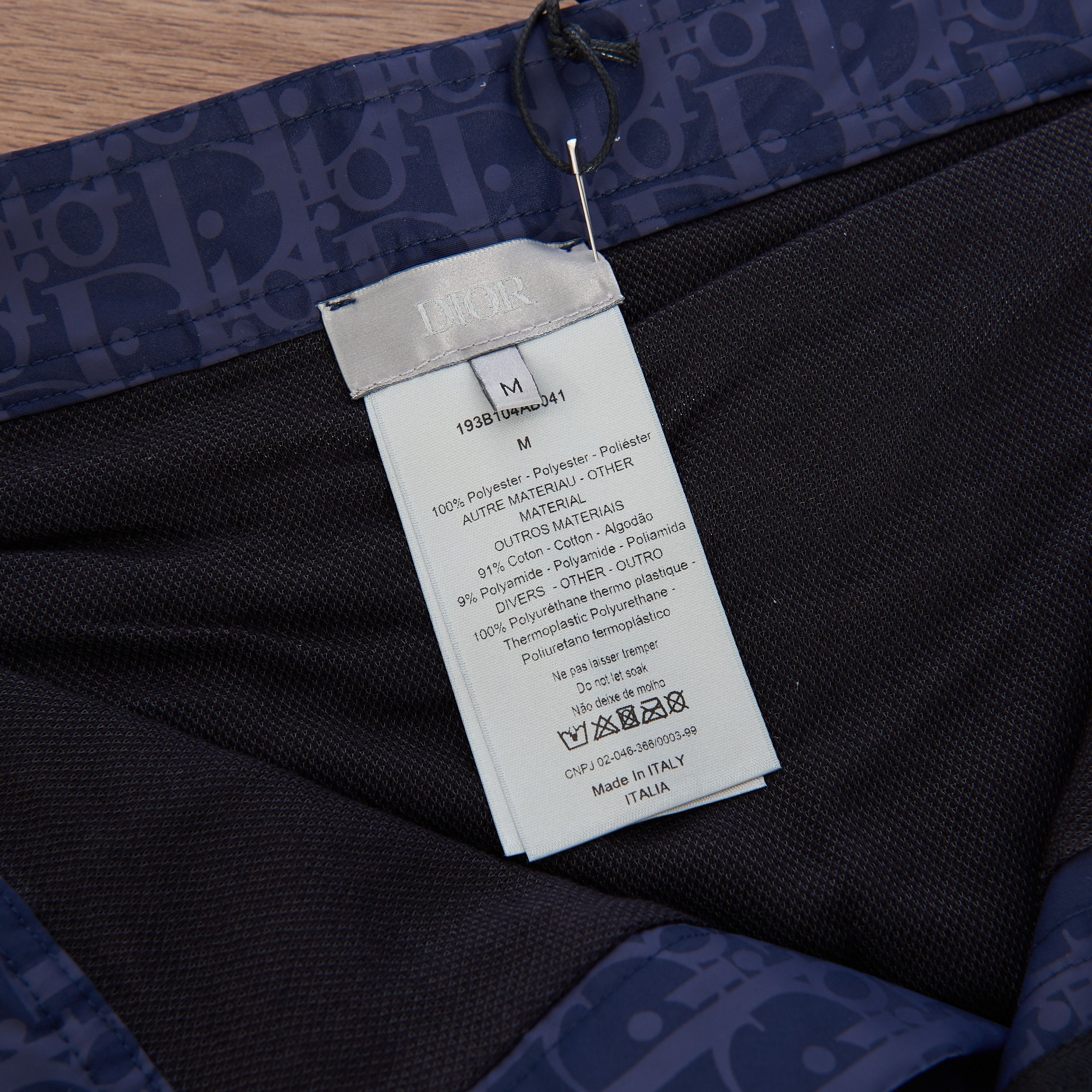Dior Dior Oblique Short Swimshorts In Deep Blue Technical Canvas Size US 32 / EU 48 - 16 Thumbnail
