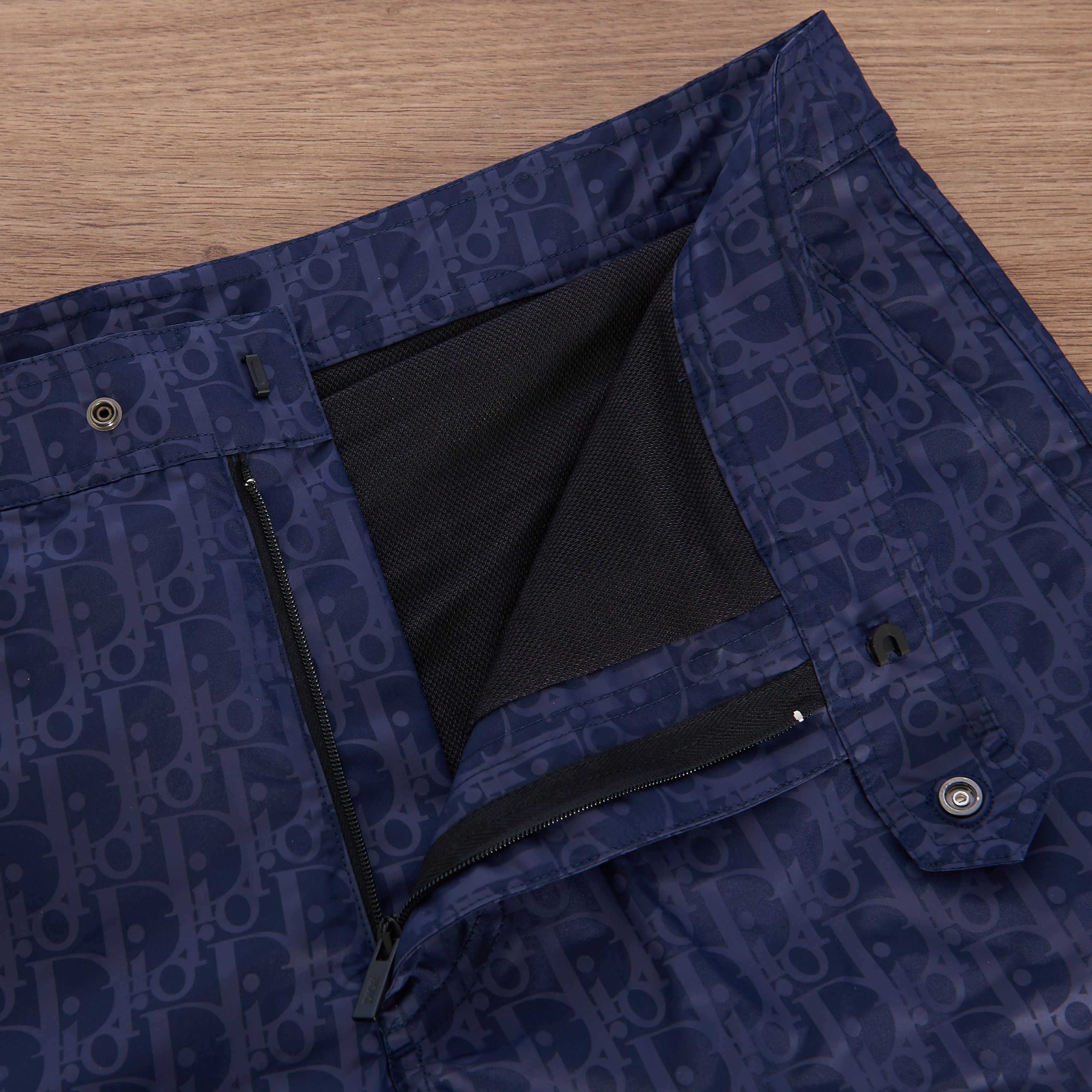 Dior Dior Oblique Short Swimshorts In Deep Blue Technical Canvas Size US 32 / EU 48 - 11 Thumbnail