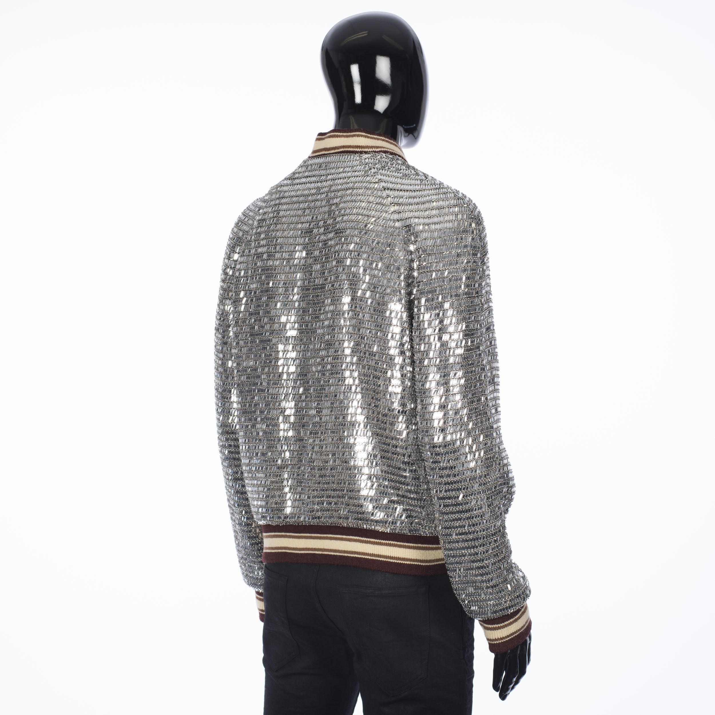 Celine × Hedi Slimane Embroidered Teddy Jacket From Fashion Show Size US M / EU 48-50 / 2 - 8 Thumbnail