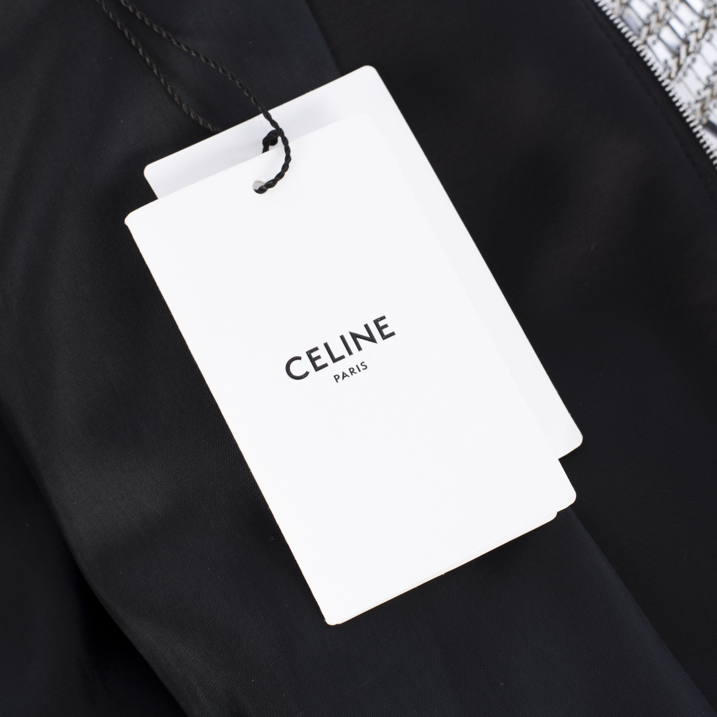 Celine × Hedi Slimane Embroidered Teddy Jacket From Fashion Show Size US M / EU 48-50 / 2 - 17 Thumbnail