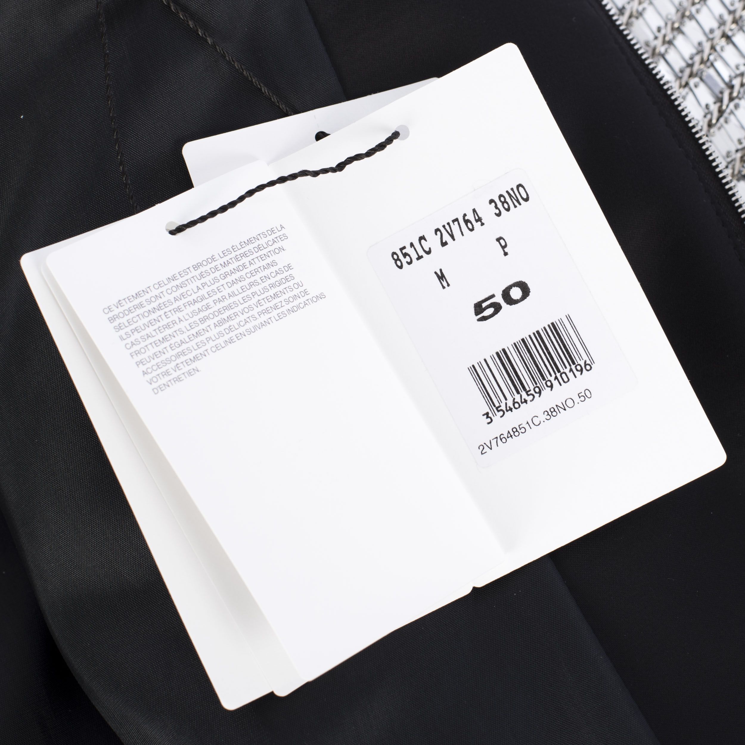 Celine × Hedi Slimane Embroidered Teddy Jacket From Fashion Show Size US M / EU 48-50 / 2 - 18 Thumbnail