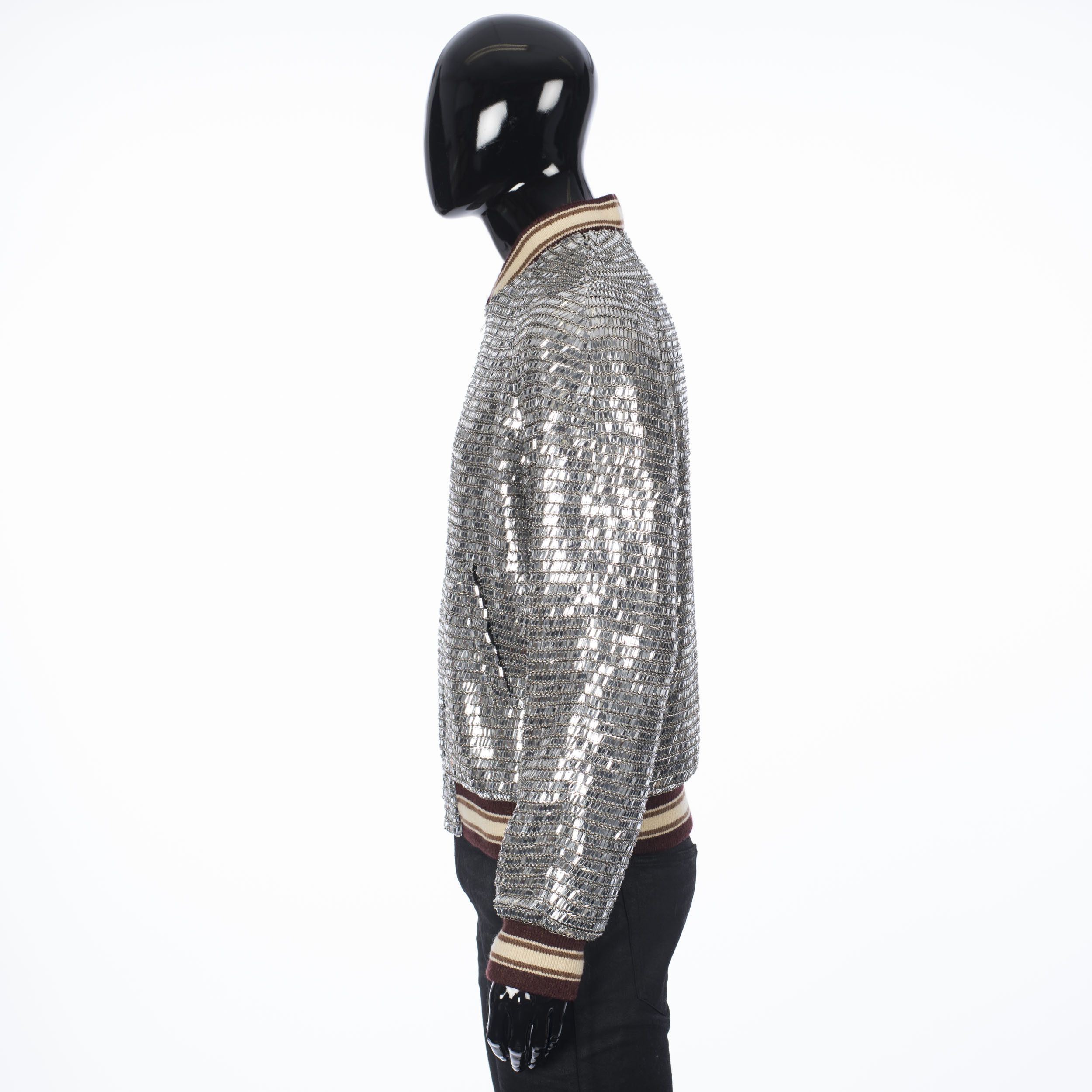 Celine × Hedi Slimane Embroidered Teddy Jacket From Fashion Show Size US M / EU 48-50 / 2 - 5 Thumbnail