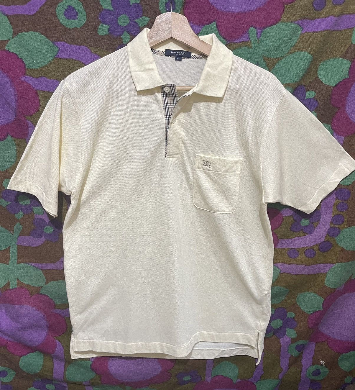Vintage Nice Burberry Nova Check Polo Tee