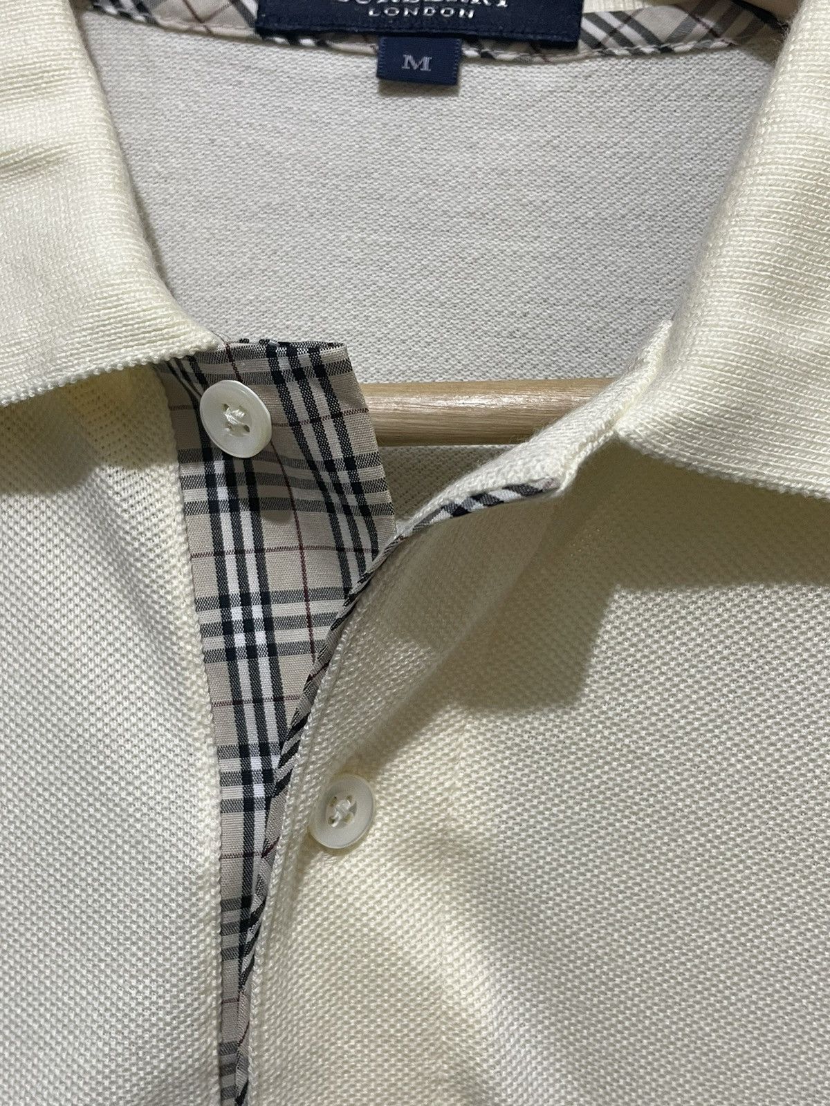 Burberry × Vintage Vintage Nice Burberry Nova Check Polo Tee Size US M / EU 48-50 / 2 - 3 Thumbnail