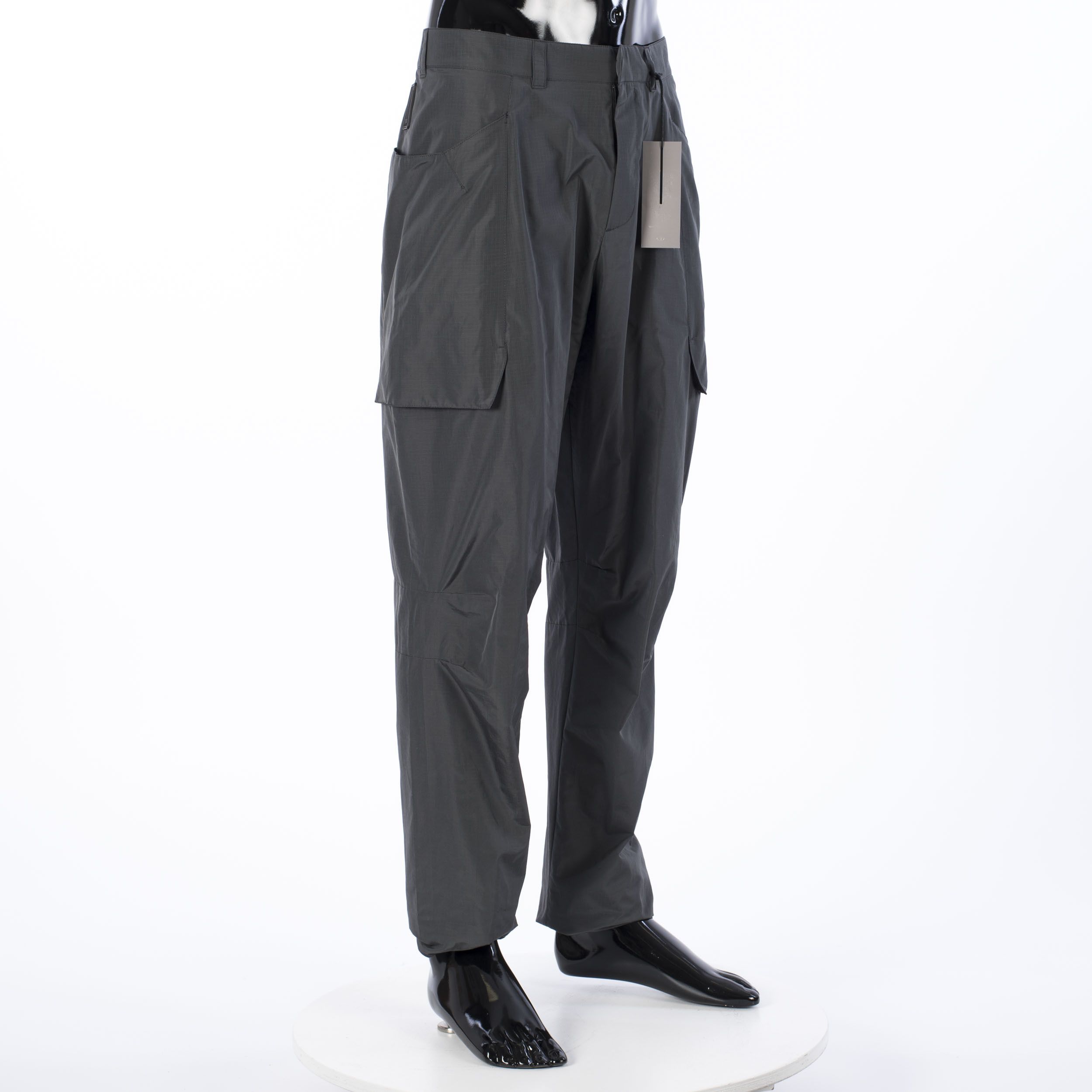 Dior × Kim Jones Anthracite Gray Technical Cotton Ripstop Cargo Pants Size US 32 / EU 48 - 4 Thumbnail