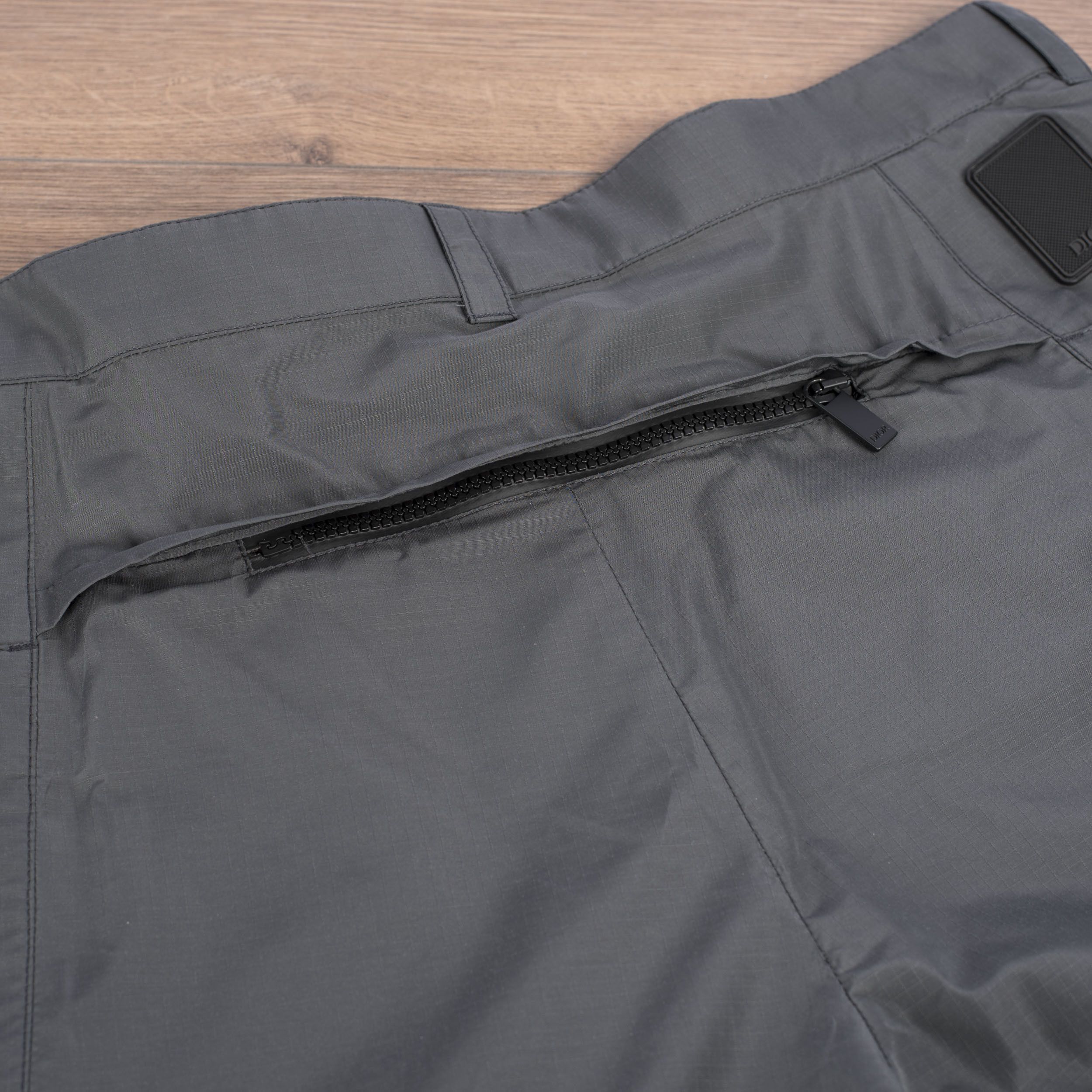 Dior × Kim Jones Anthracite Gray Technical Cotton Ripstop Cargo Pants Size US 32 / EU 48 - 8 Thumbnail