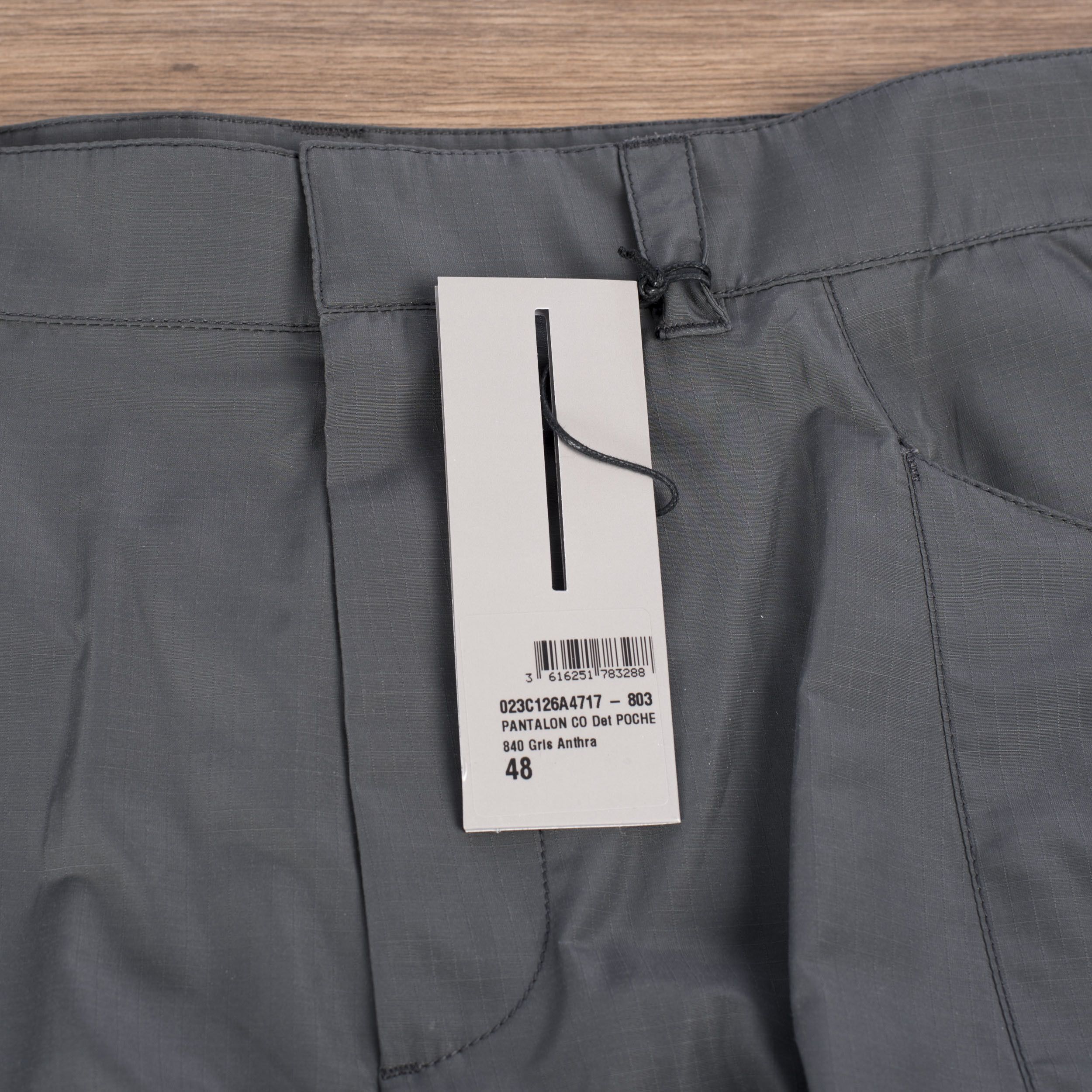Dior × Kim Jones Anthracite Gray Technical Cotton Ripstop Cargo Pants Size US 32 / EU 48 - 11 Thumbnail