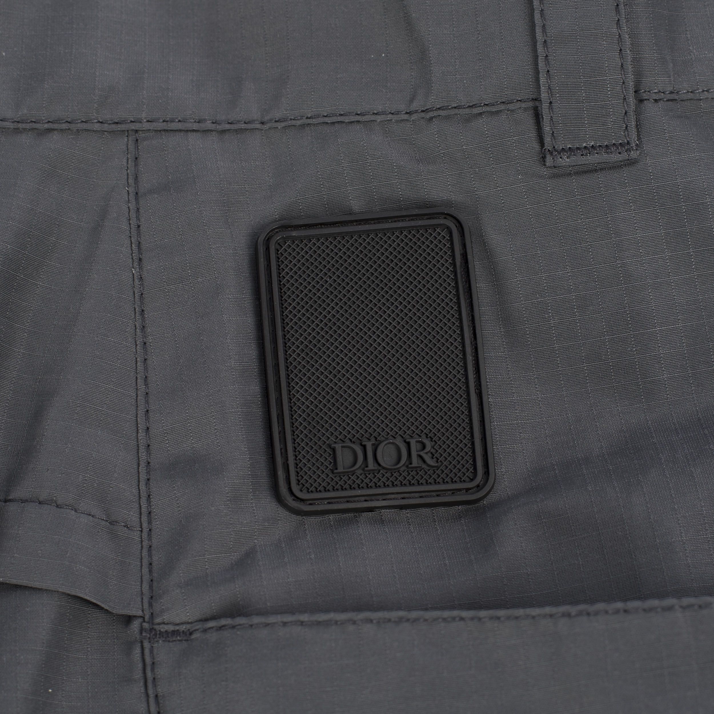 Dior × Kim Jones Anthracite Gray Technical Cotton Ripstop Cargo Pants Size US 32 / EU 48 - 7 Thumbnail