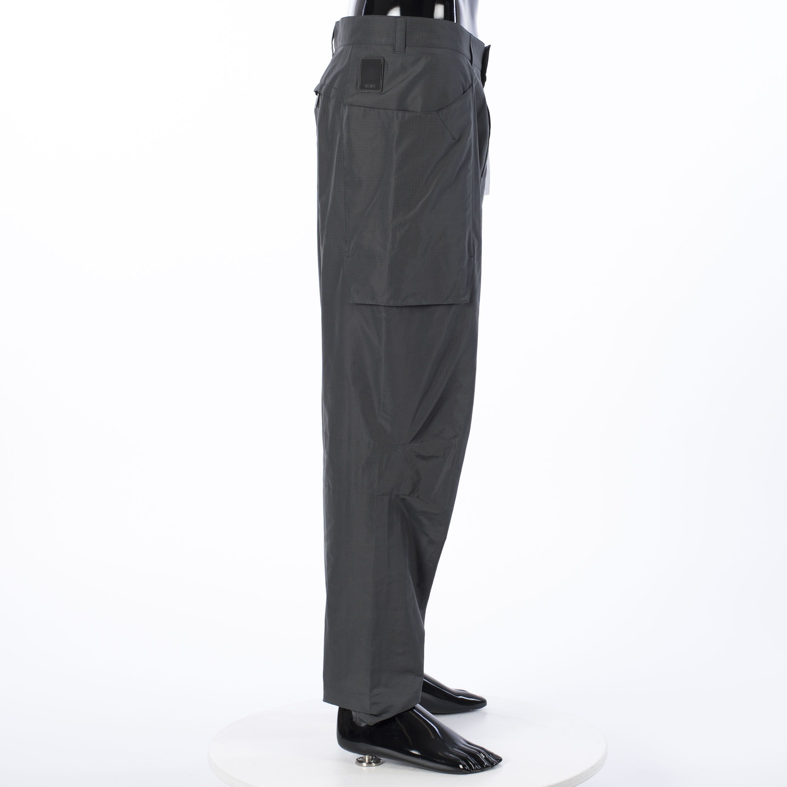 Dior × Kim Jones Anthracite Gray Technical Cotton Ripstop Cargo Pants Size US 32 / EU 48 - 5 Thumbnail