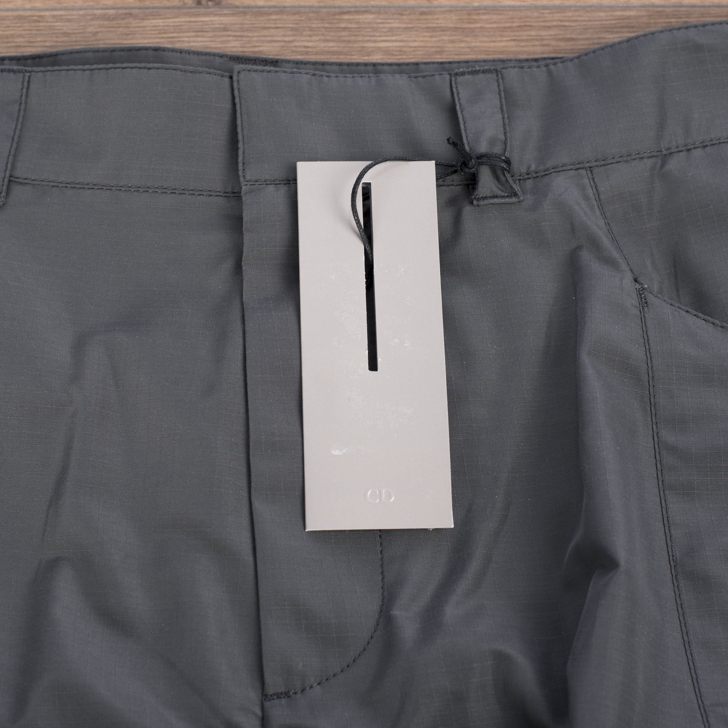 Dior × Kim Jones Anthracite Gray Technical Cotton Ripstop Cargo Pants Size US 32 / EU 48 - 10 Thumbnail