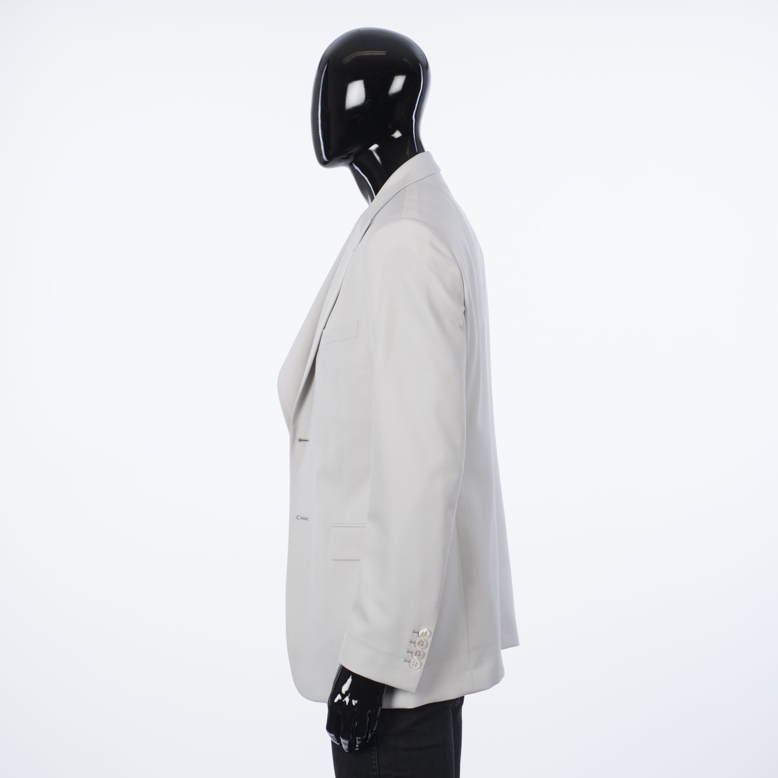 Dior × Kim Jones SS20 Gray Wool Twill Jacket With Asymmetric Collar Size 40R - 5 Thumbnail