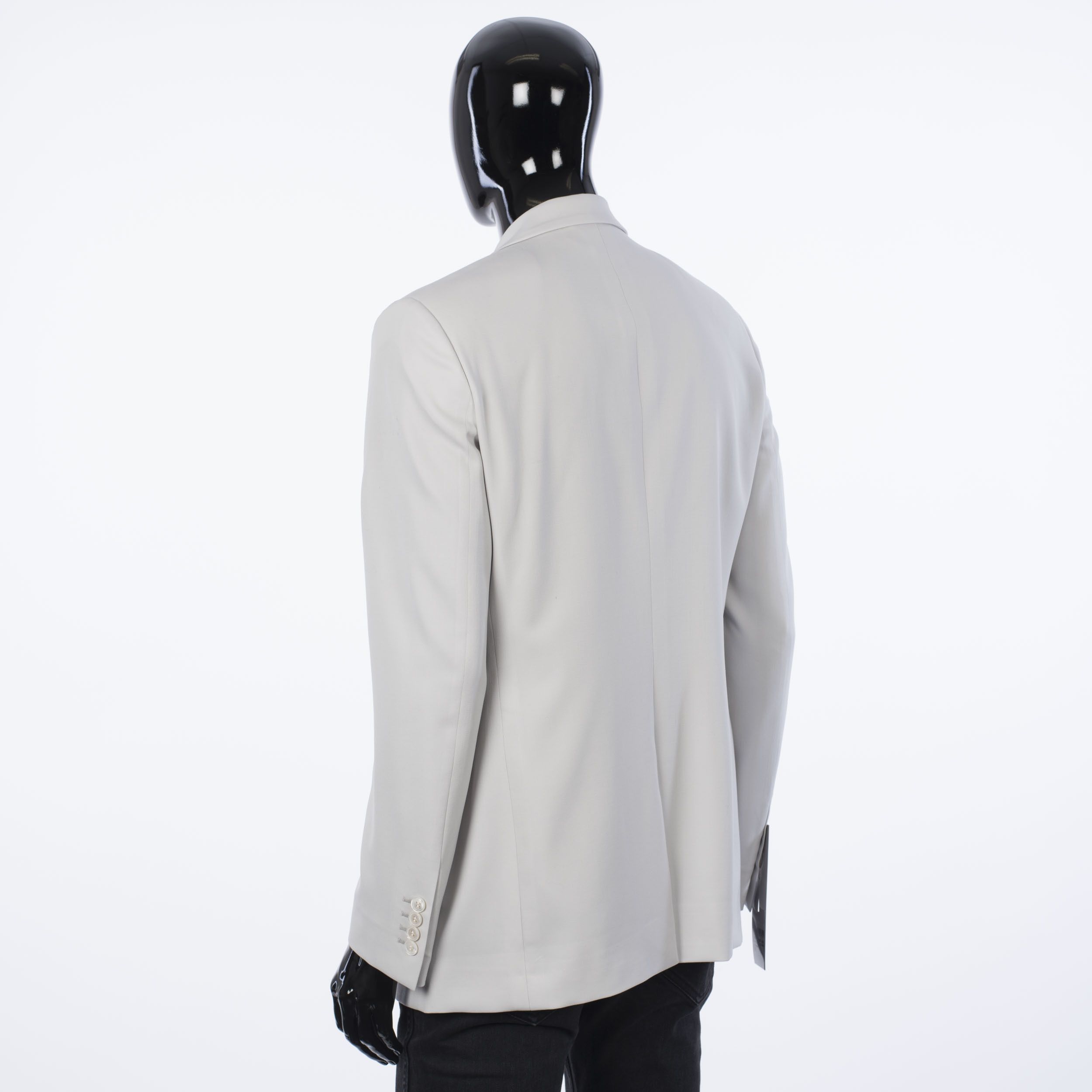 Dior × Kim Jones SS20 Gray Wool Twill Jacket With Asymmetric Collar Size 40R - 6 Thumbnail