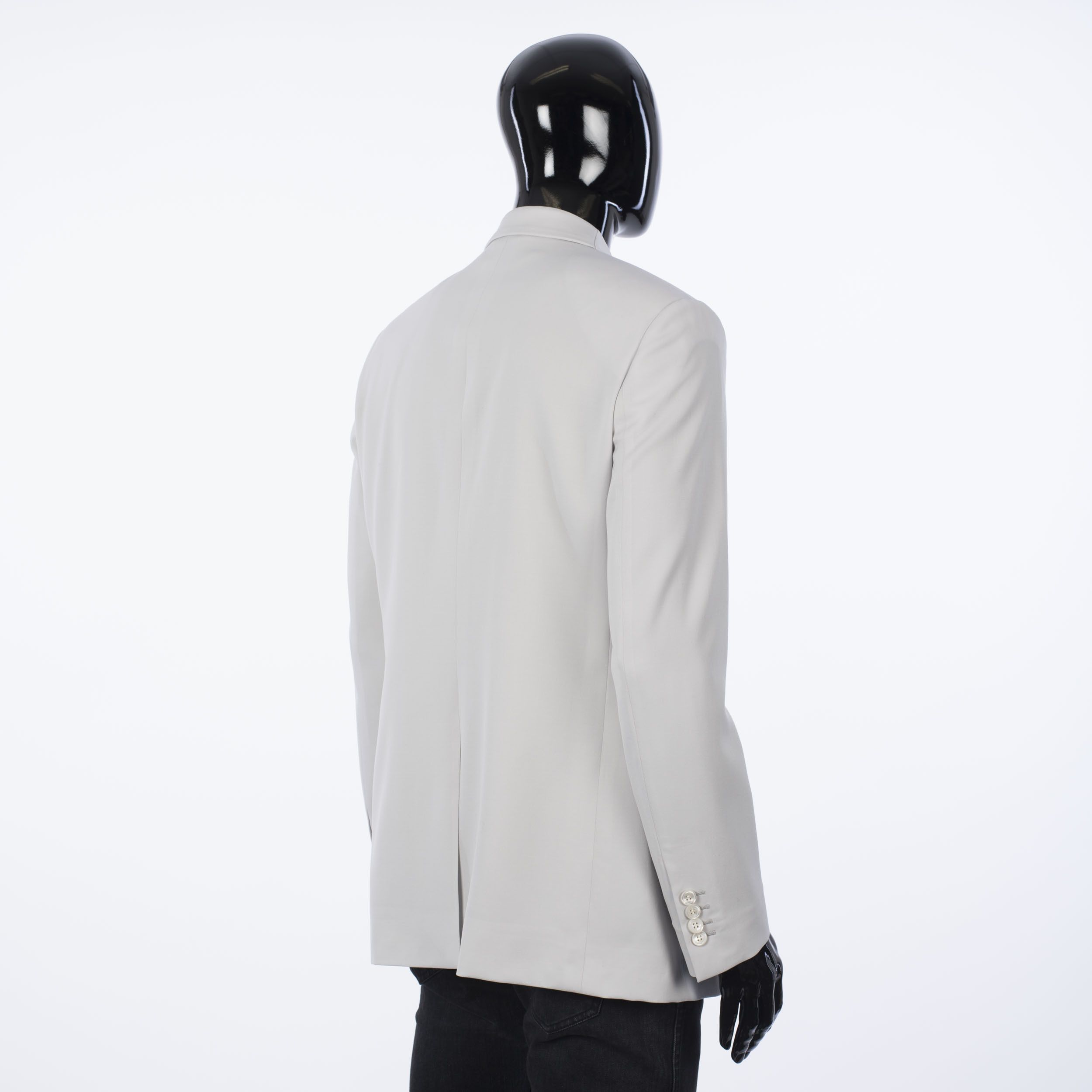 Dior × Kim Jones SS20 Gray Wool Twill Jacket With Asymmetric Collar Size 40R - 8 Thumbnail