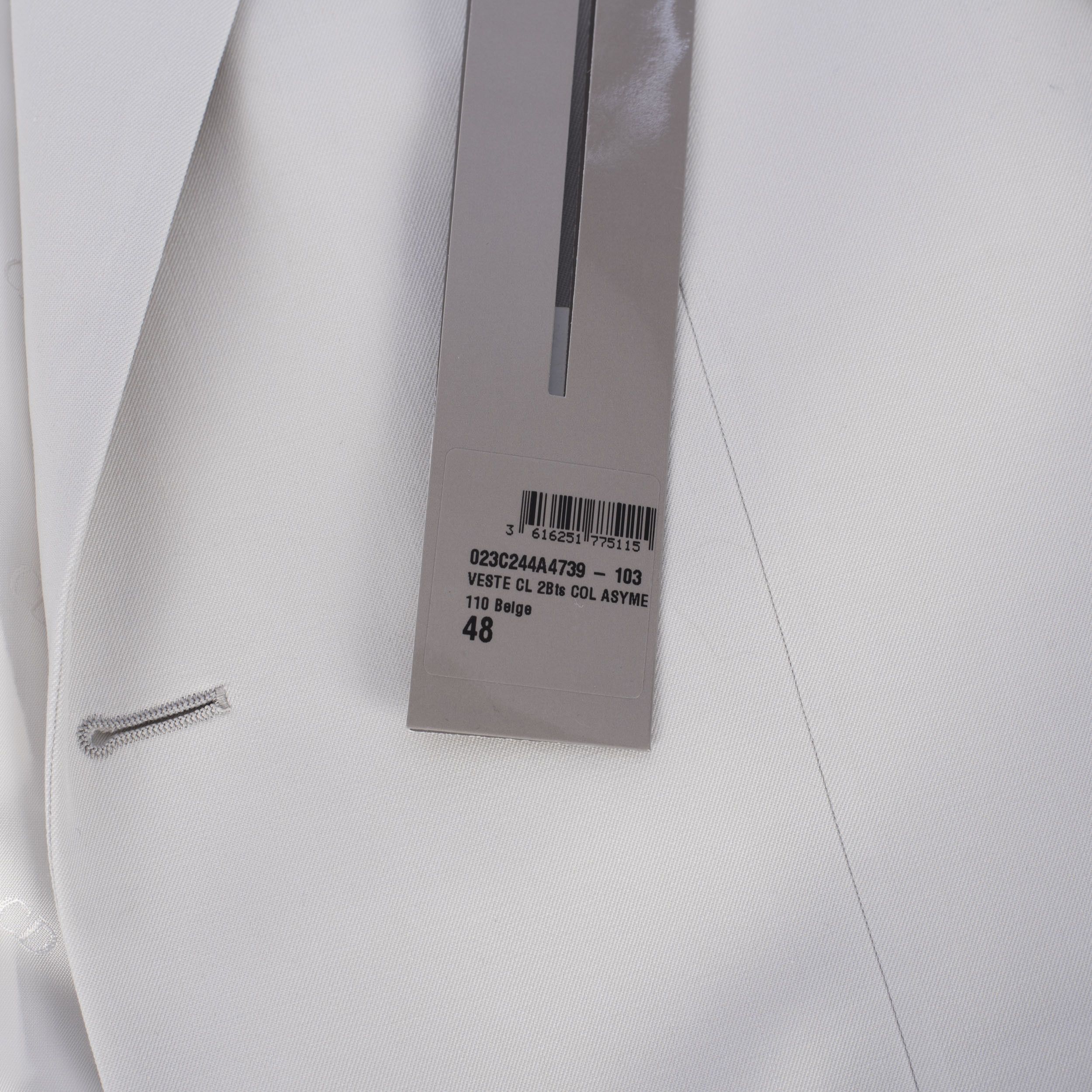 Dior × Kim Jones SS20 Gray Wool Twill Jacket With Asymmetric Collar Size 40R - 17 Thumbnail